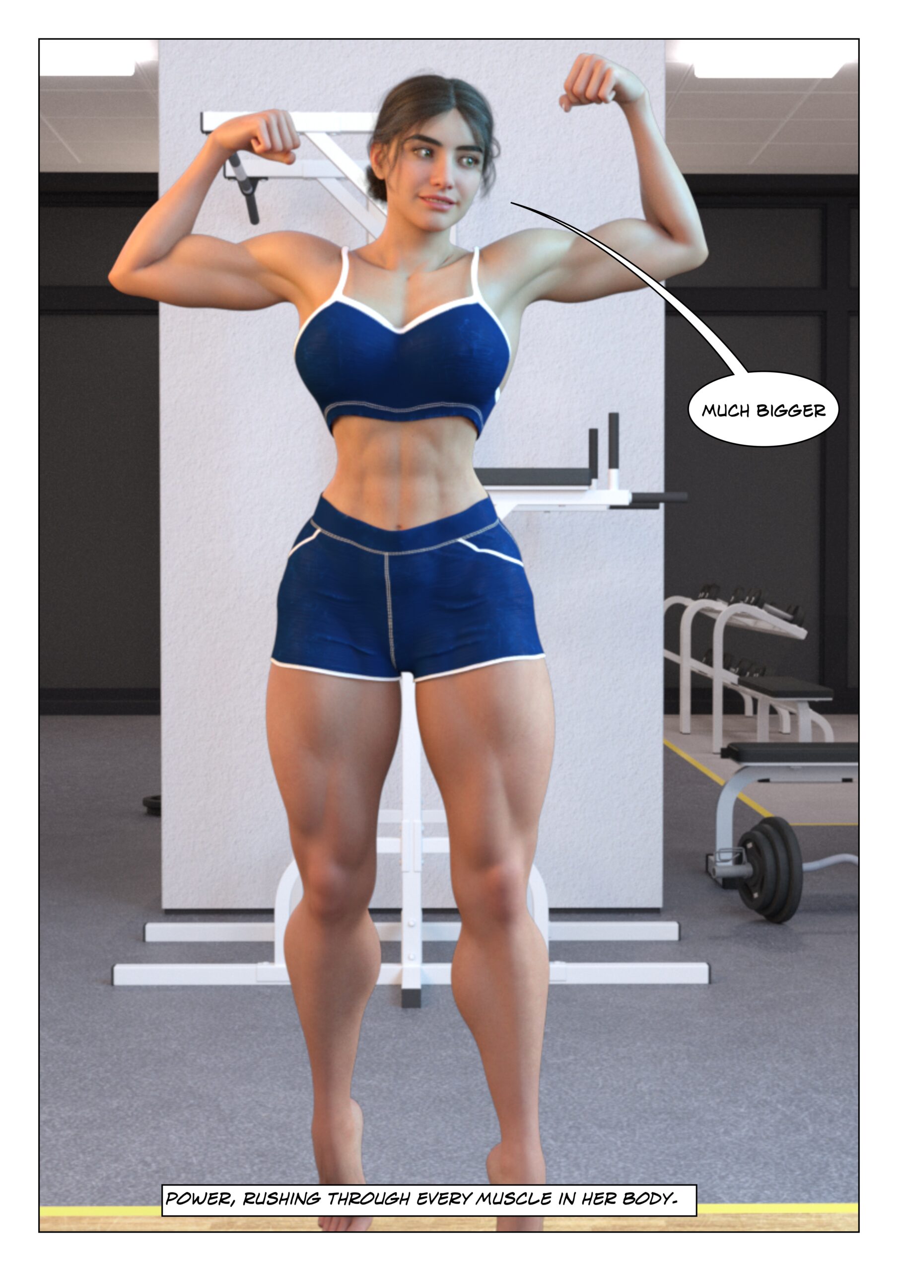 female muscle growth comic