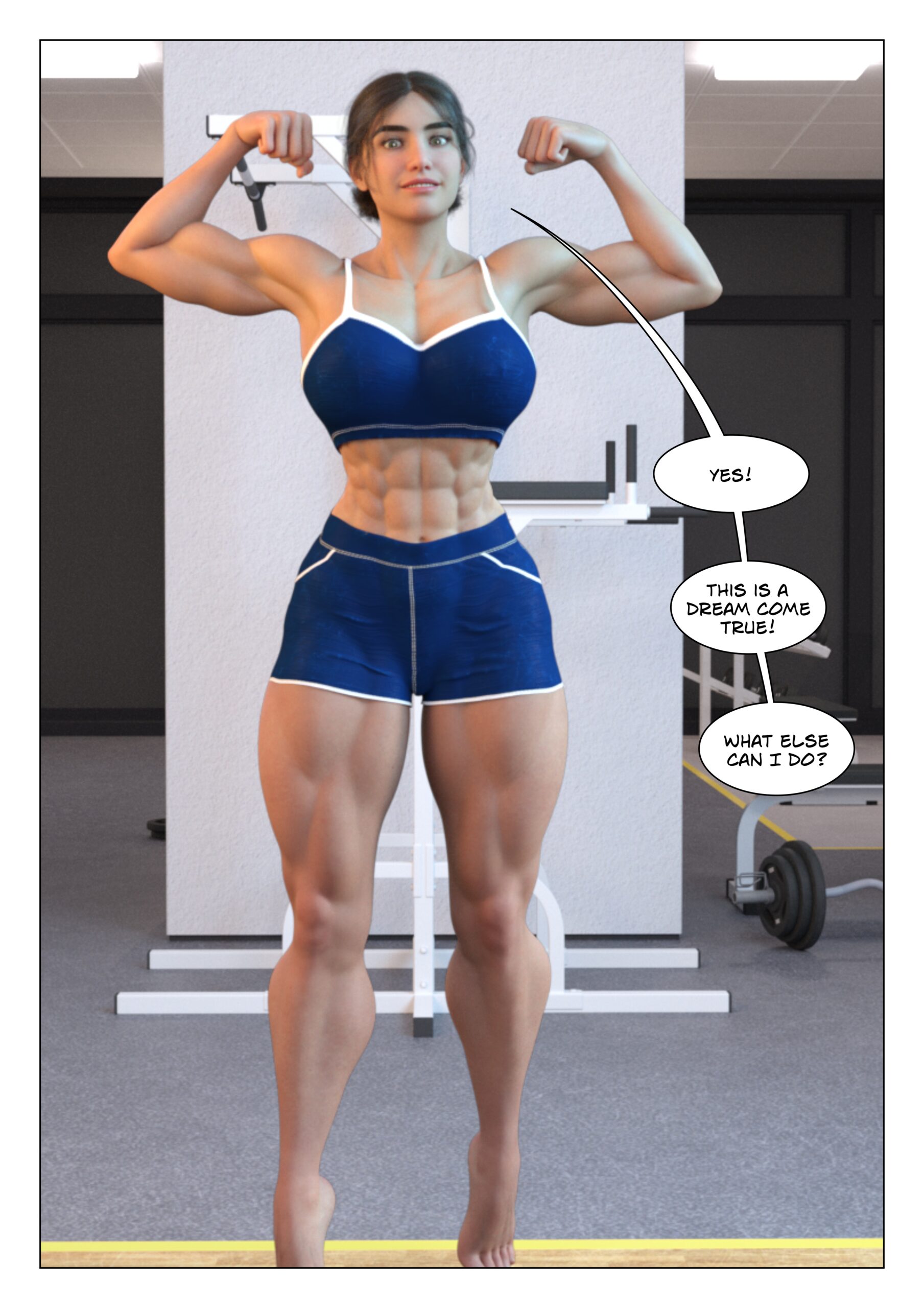 female muscle growth comic