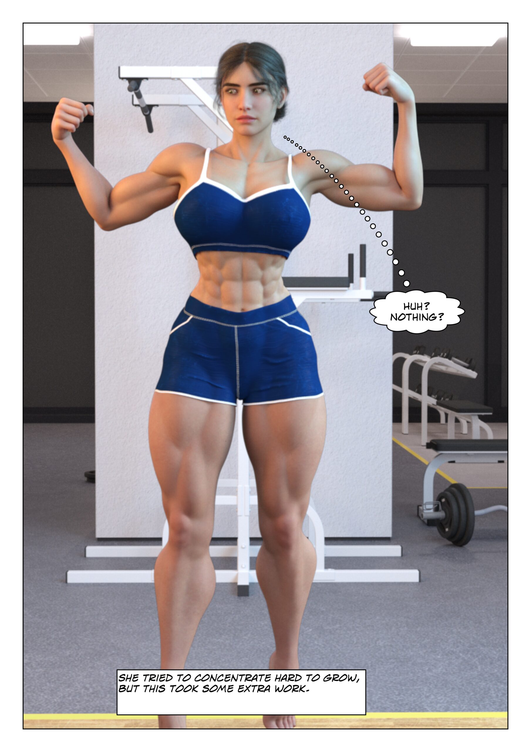 female muscle growth comic