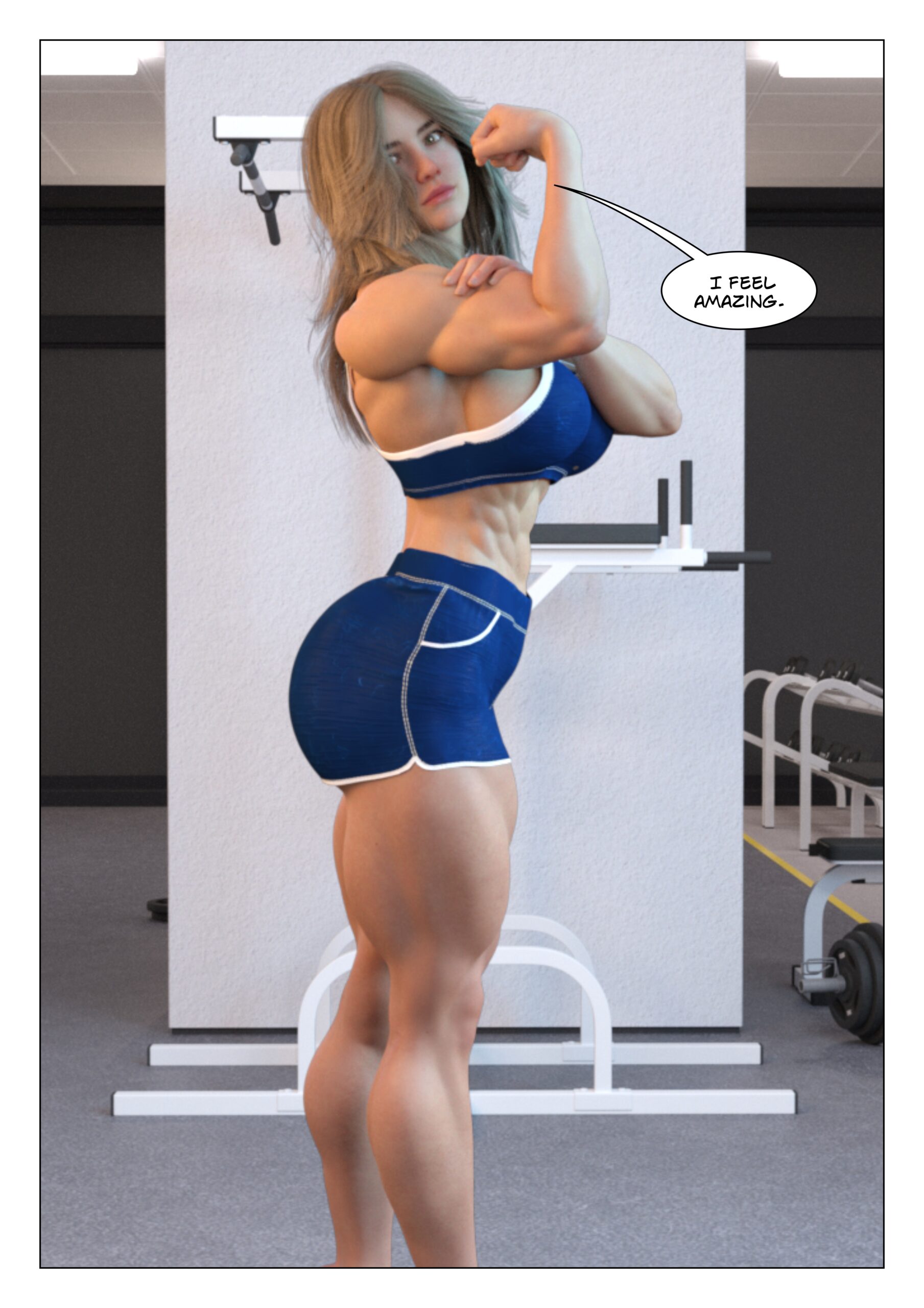 female muscle growth comic