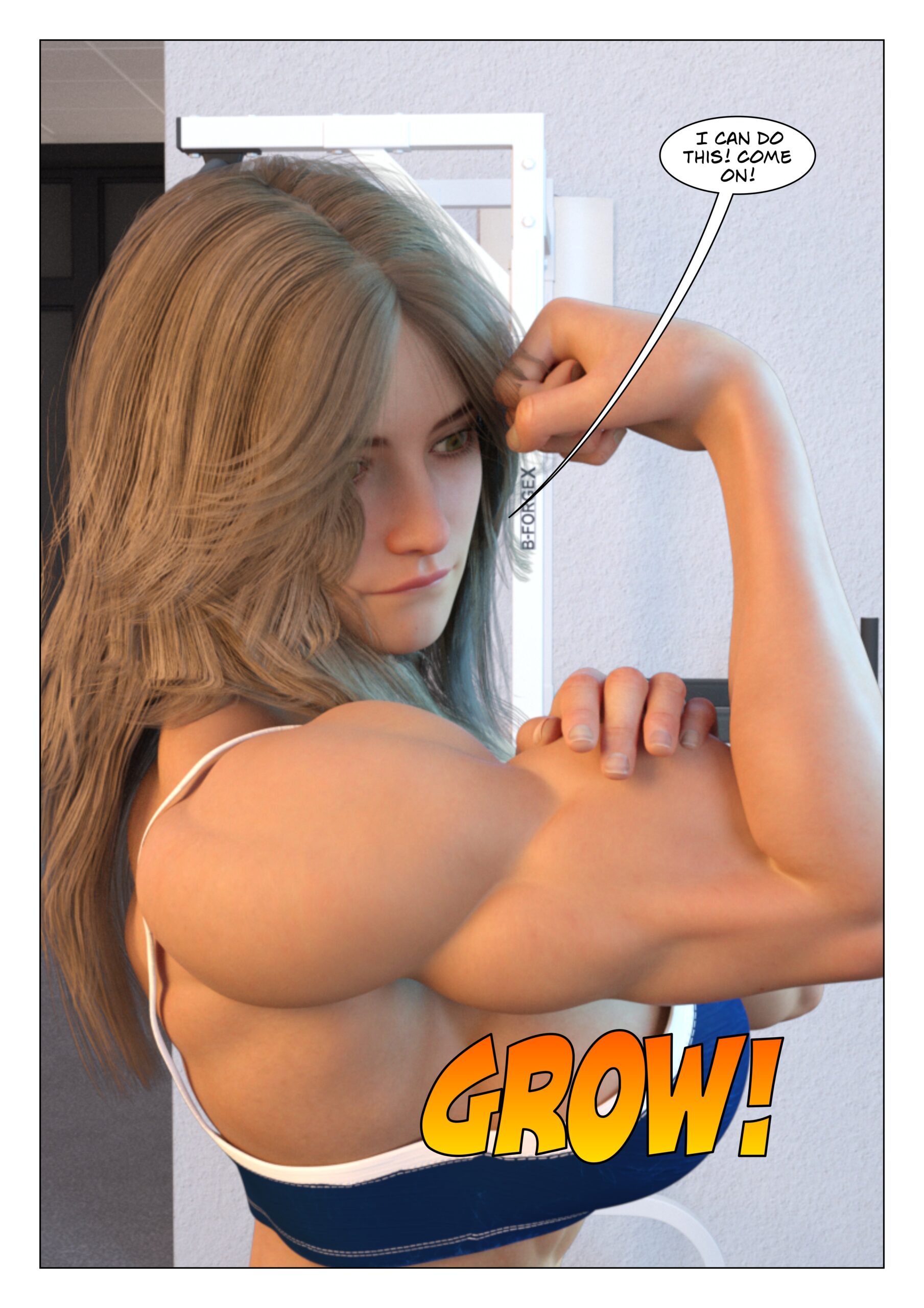 female muscle growth comic