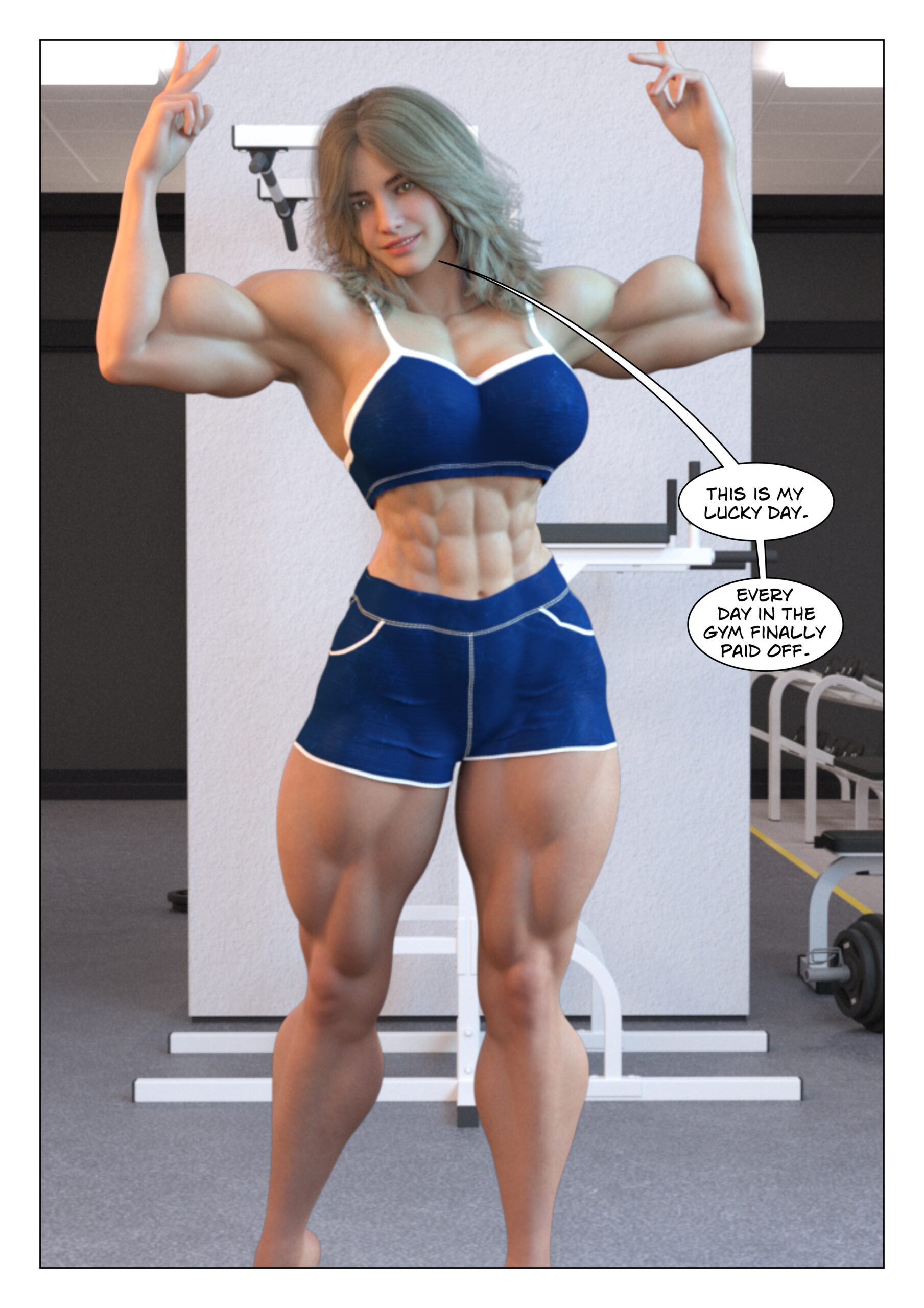 female muscle growth comic