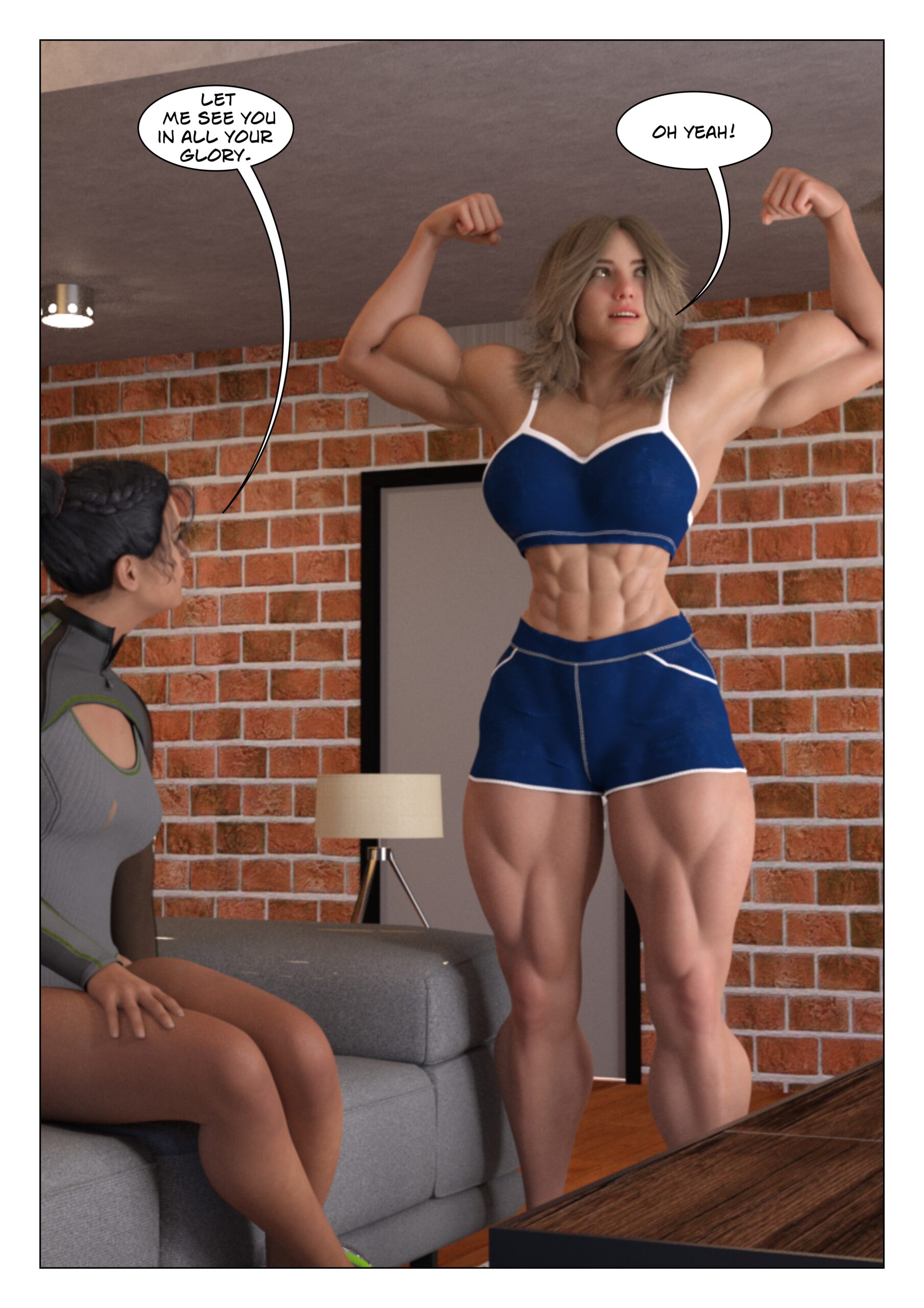 female muscle growth comic
