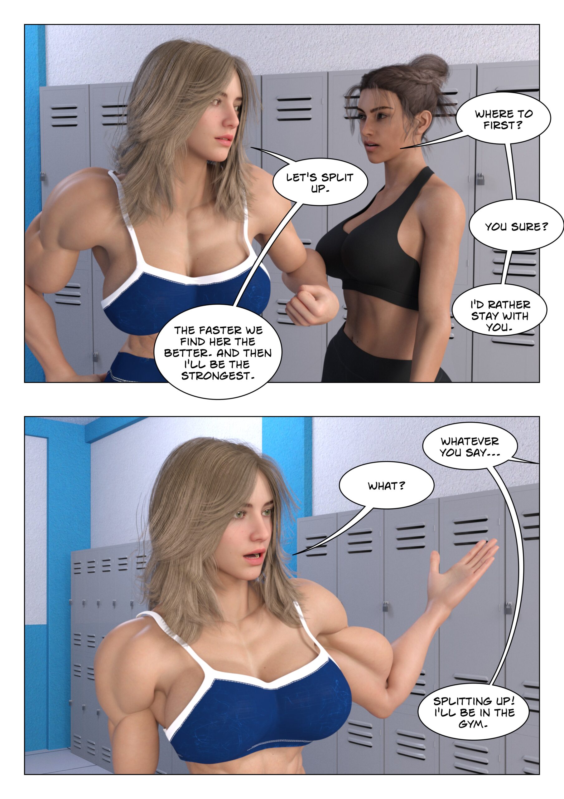 female muscle growth comic