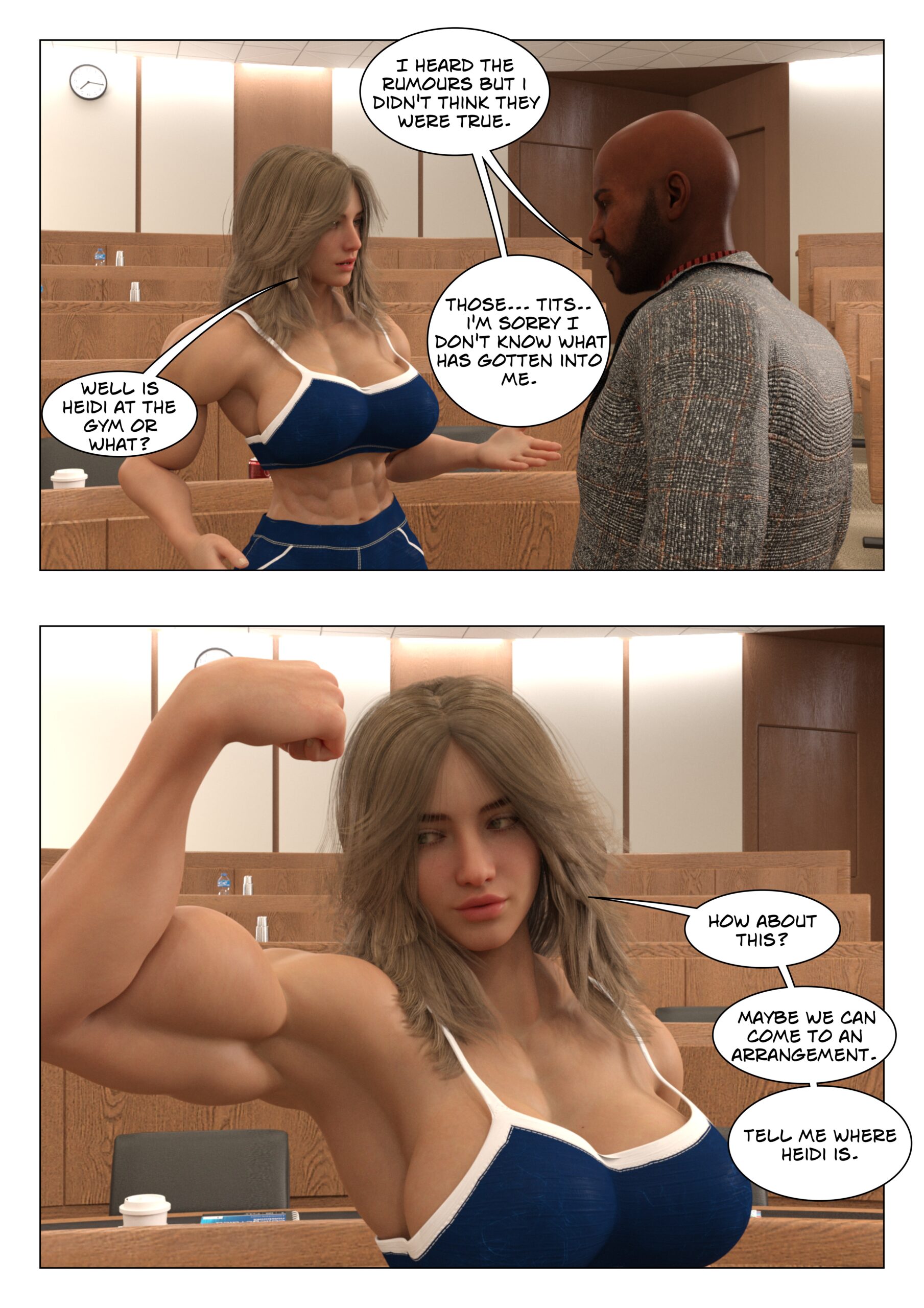 female muscle growth comic