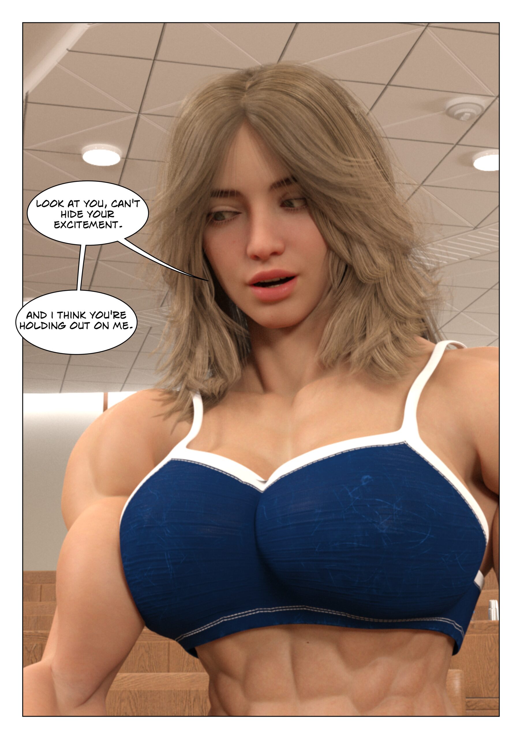 female muscle growth comic