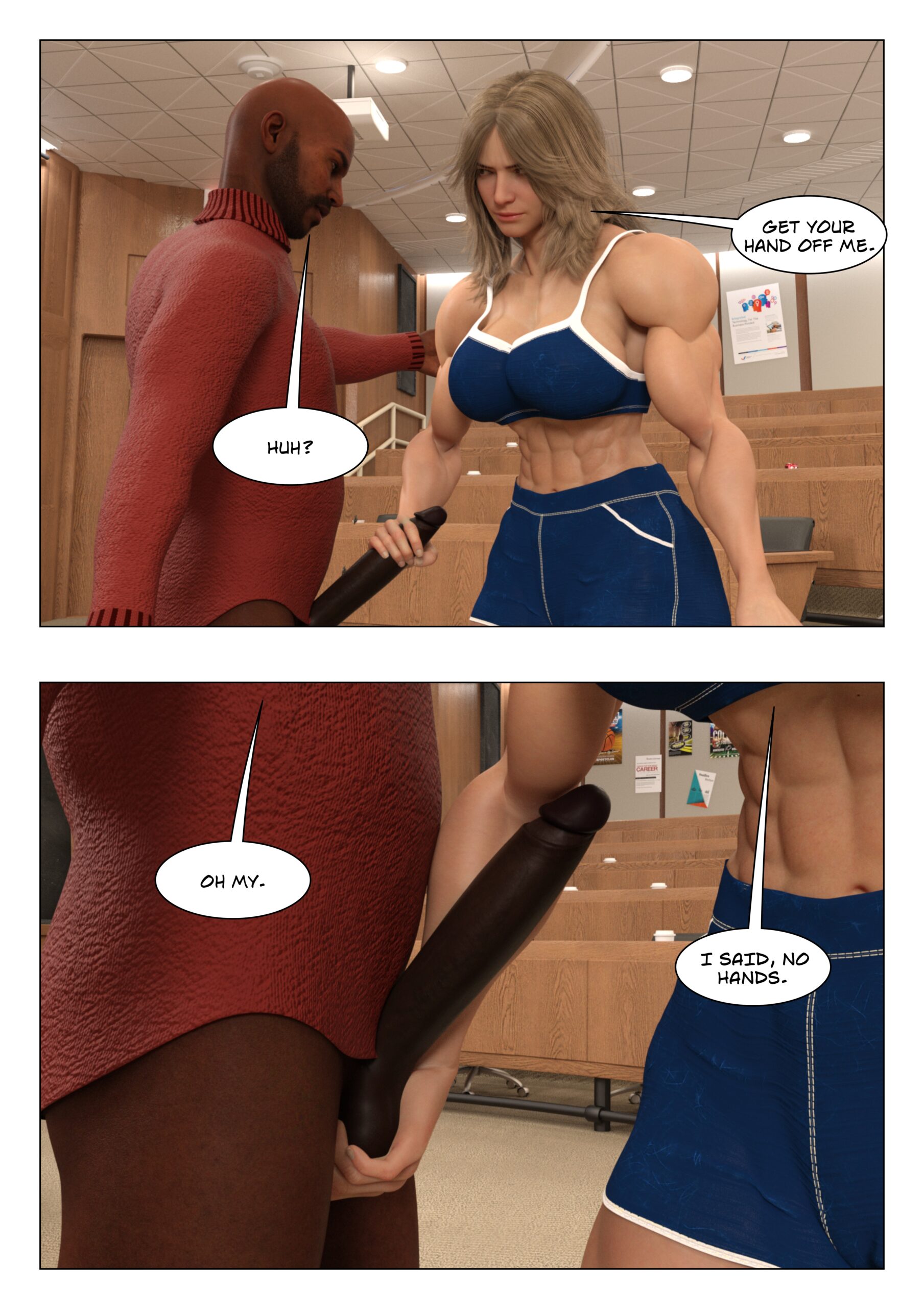 female muscle growth comic