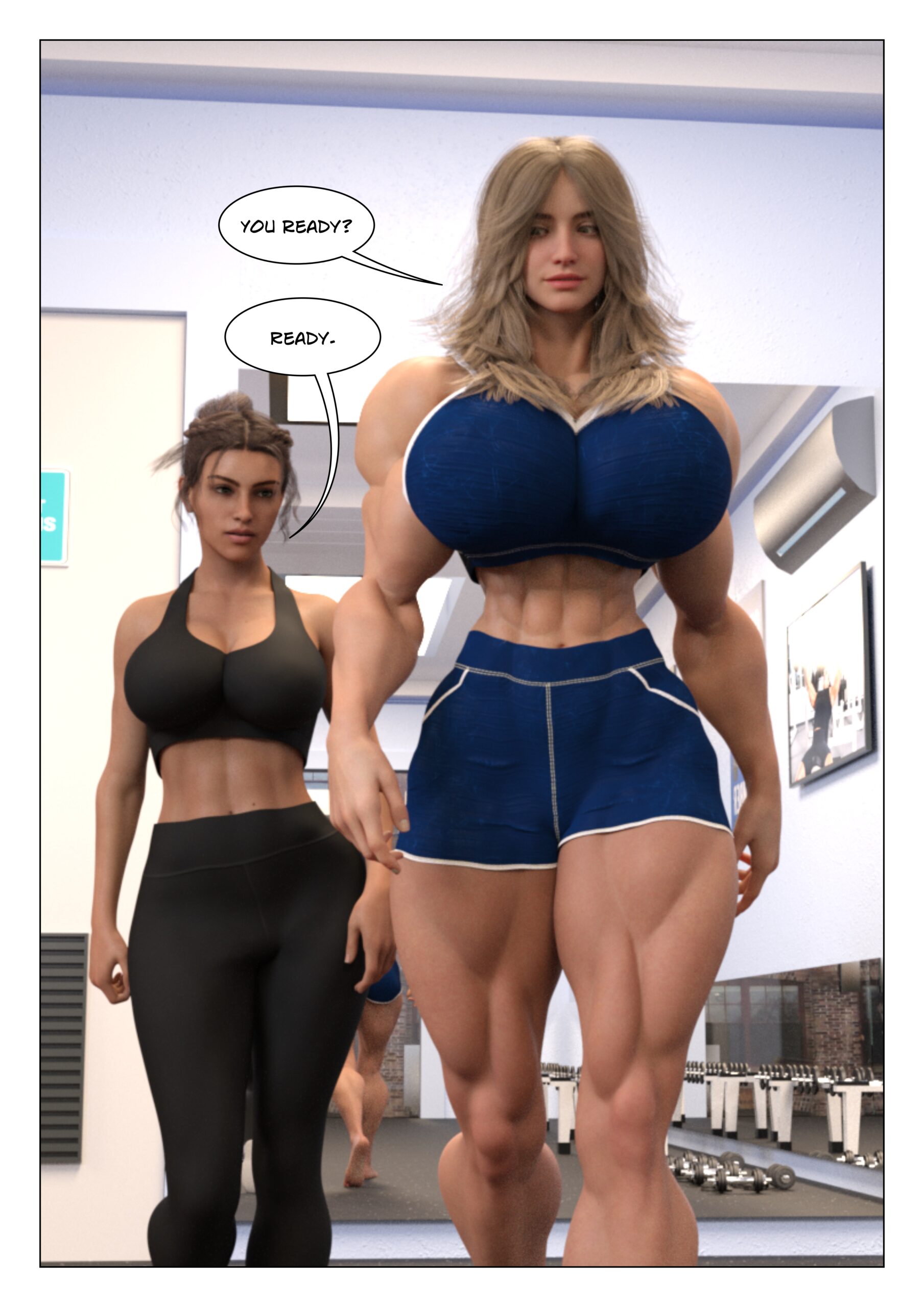 female muscle growth comic