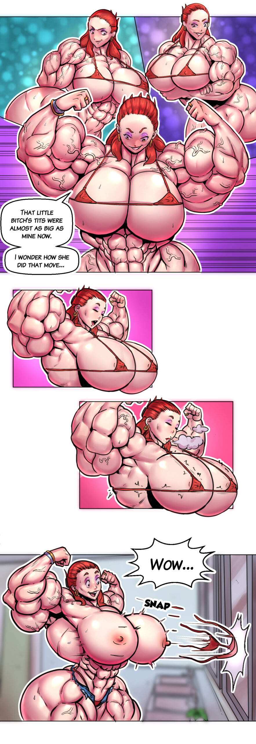 female muscle growth comic