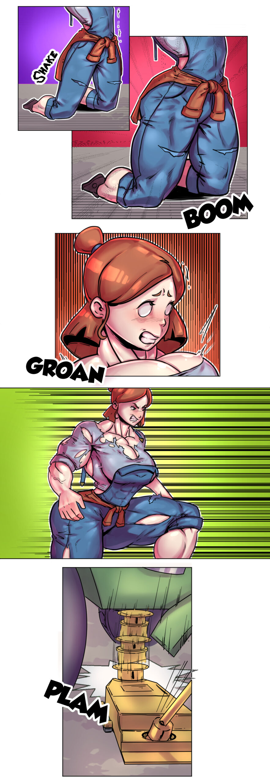 female muscle growth comic