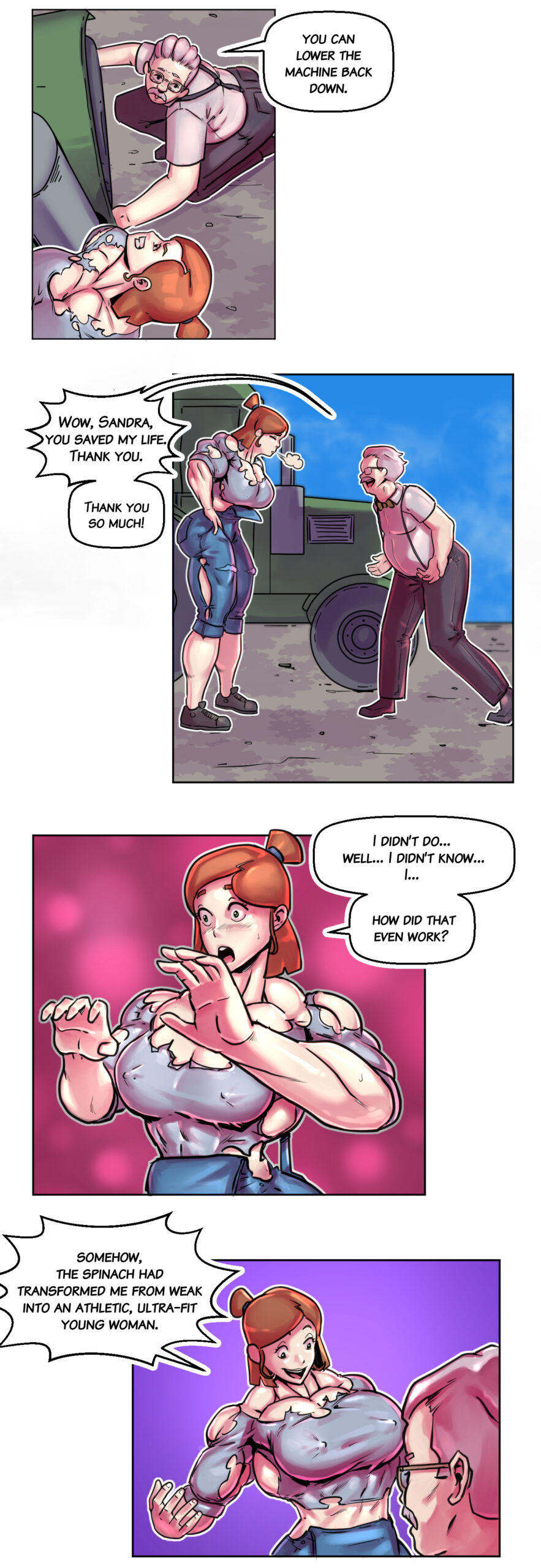 female muscle growth comic