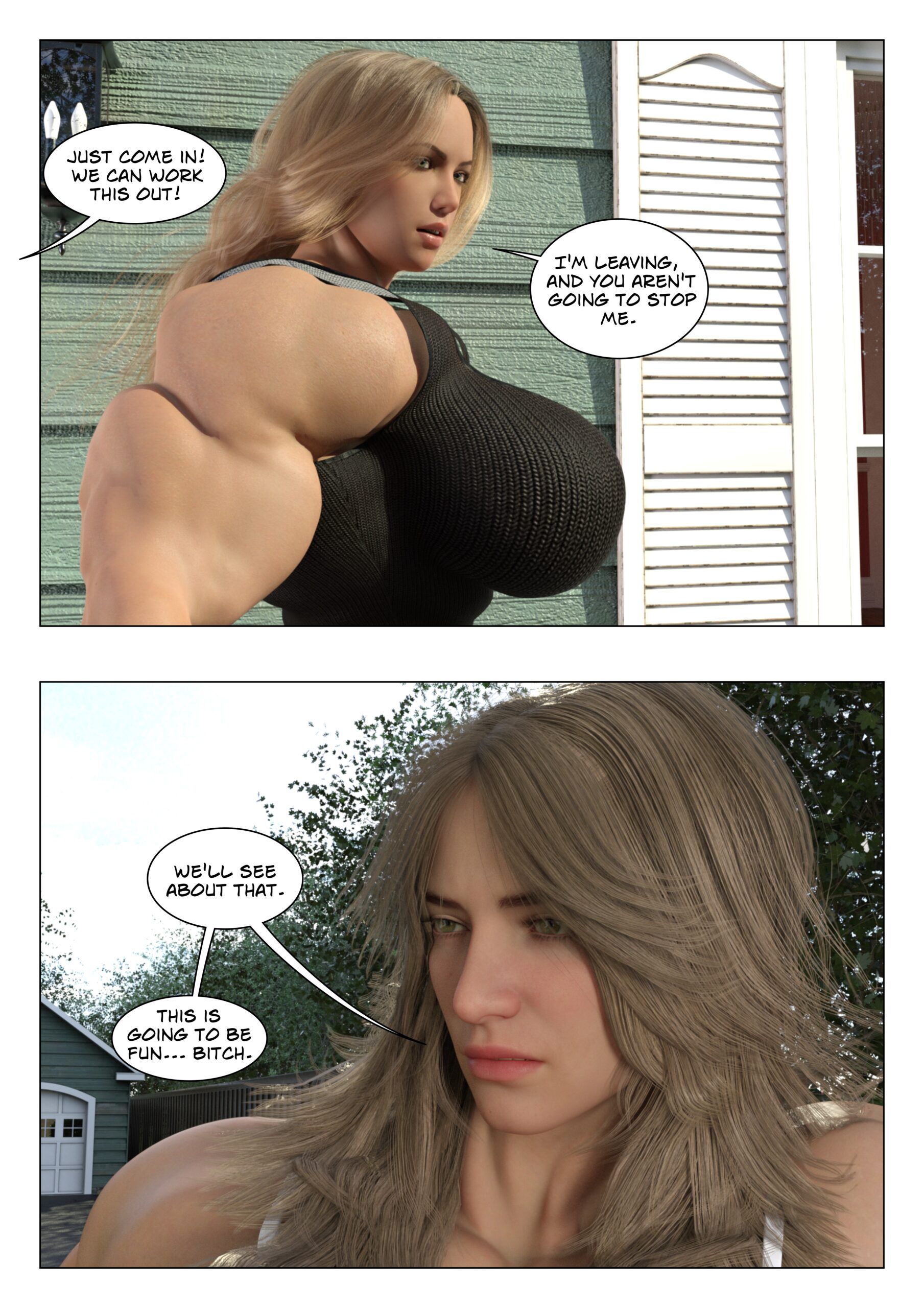 female muscle growth comic