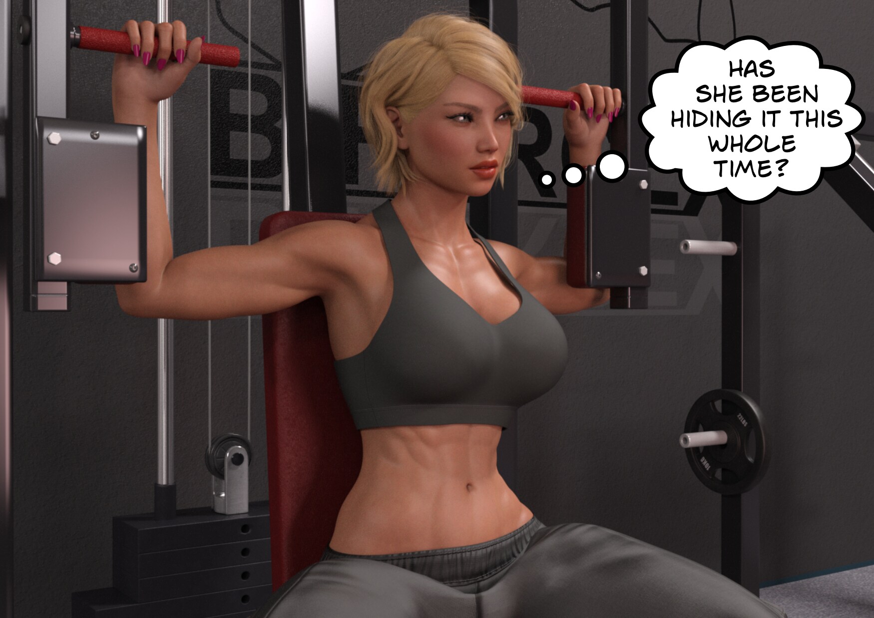 female muscle growth comic