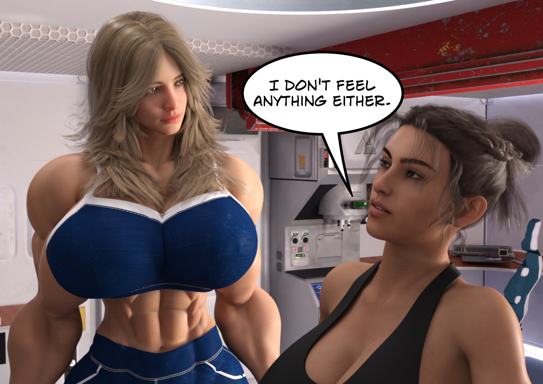 female muscle growth comic