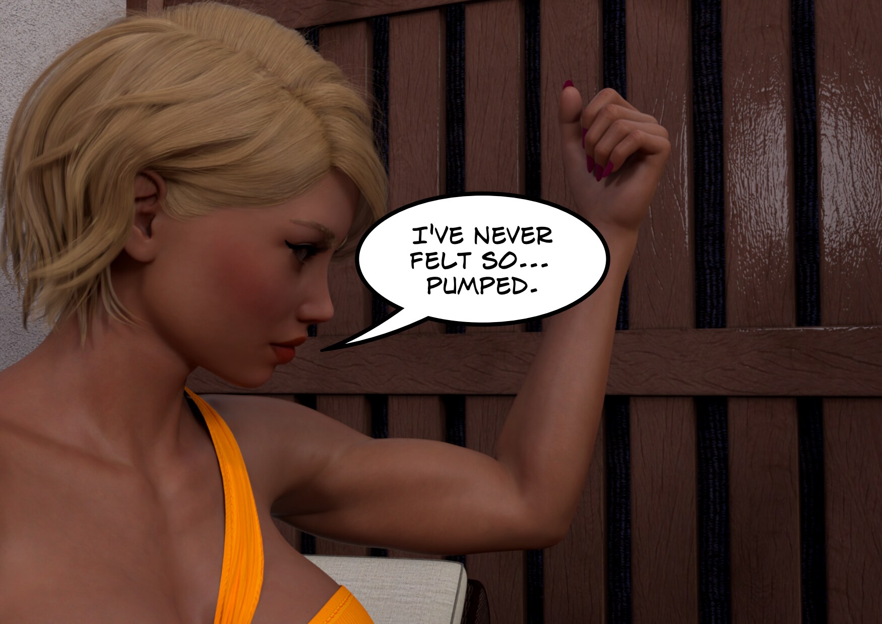 female muscle growth comic