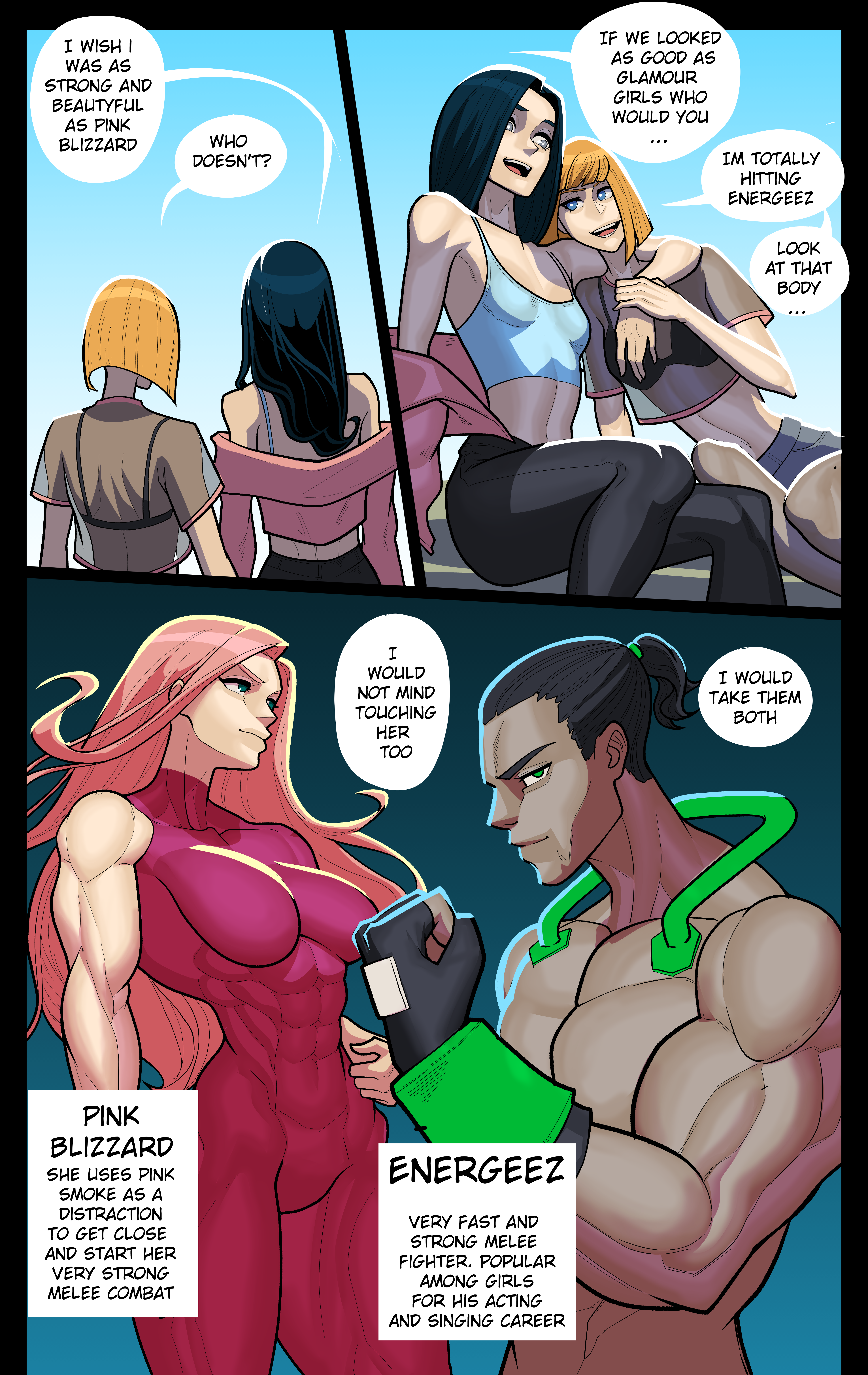 female muscle growth comic