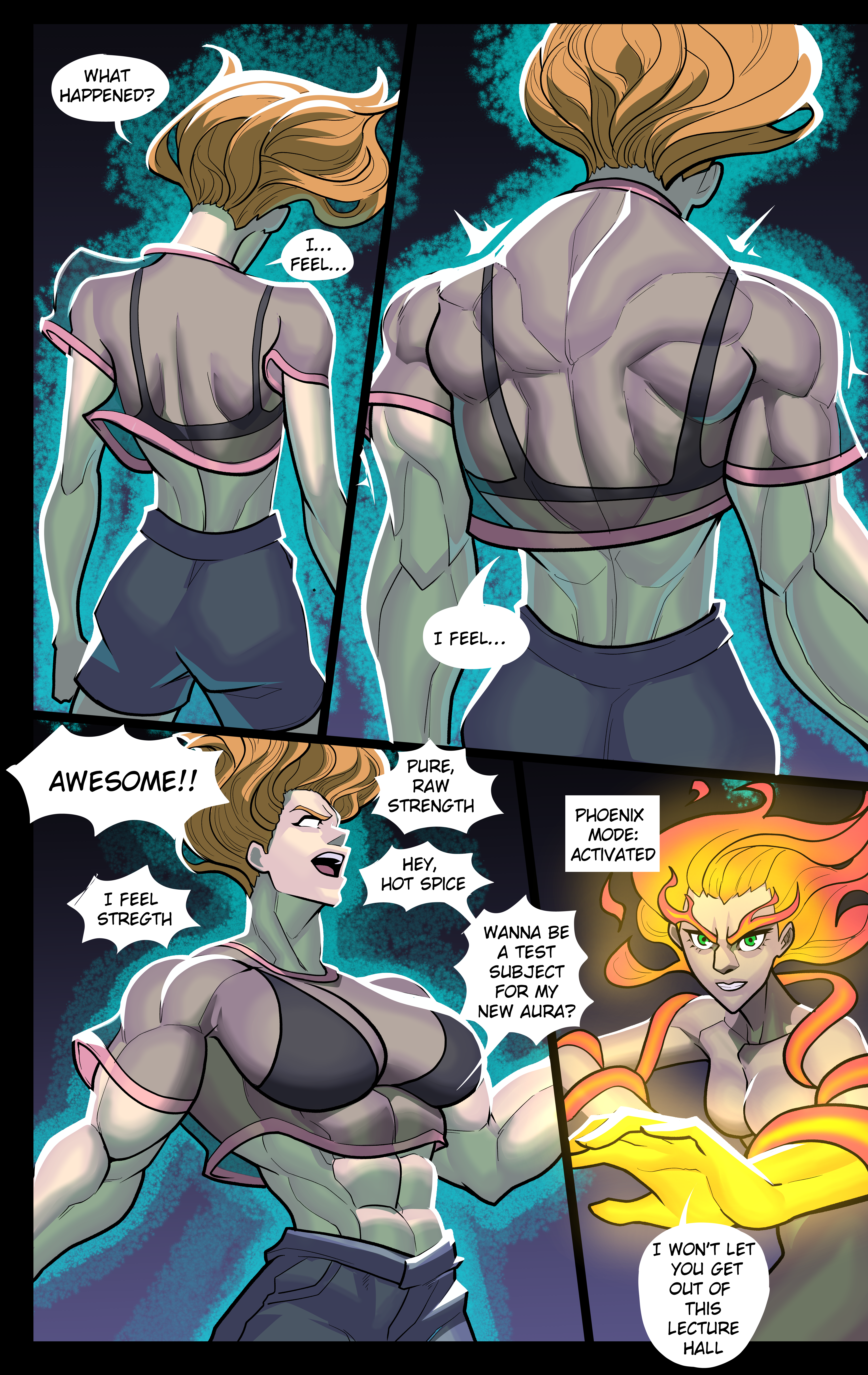 female muscle growth comic