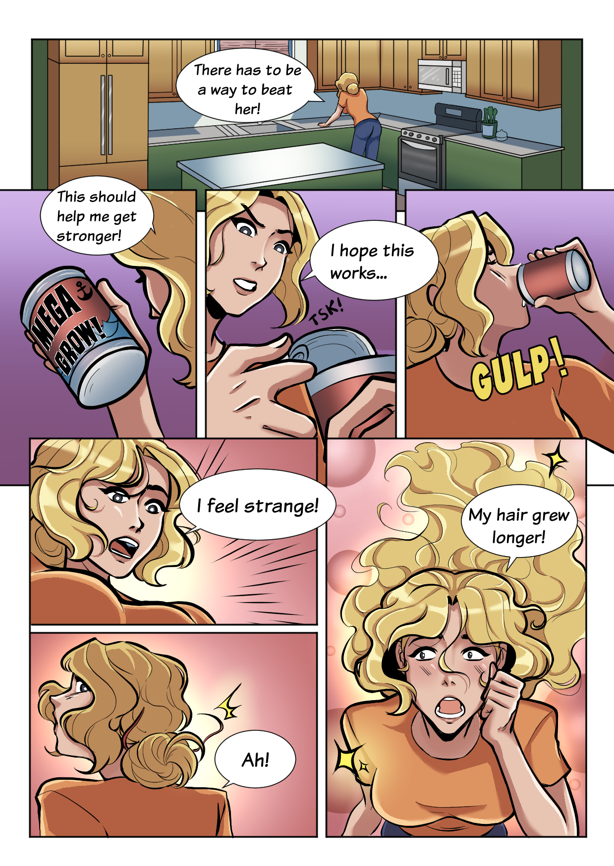 female muscle growth comic