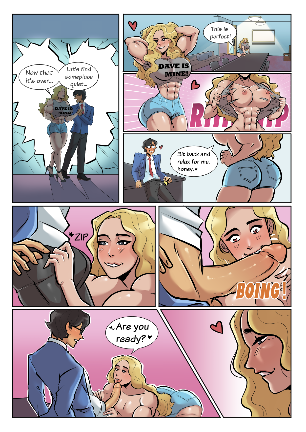 female muscle growth comic