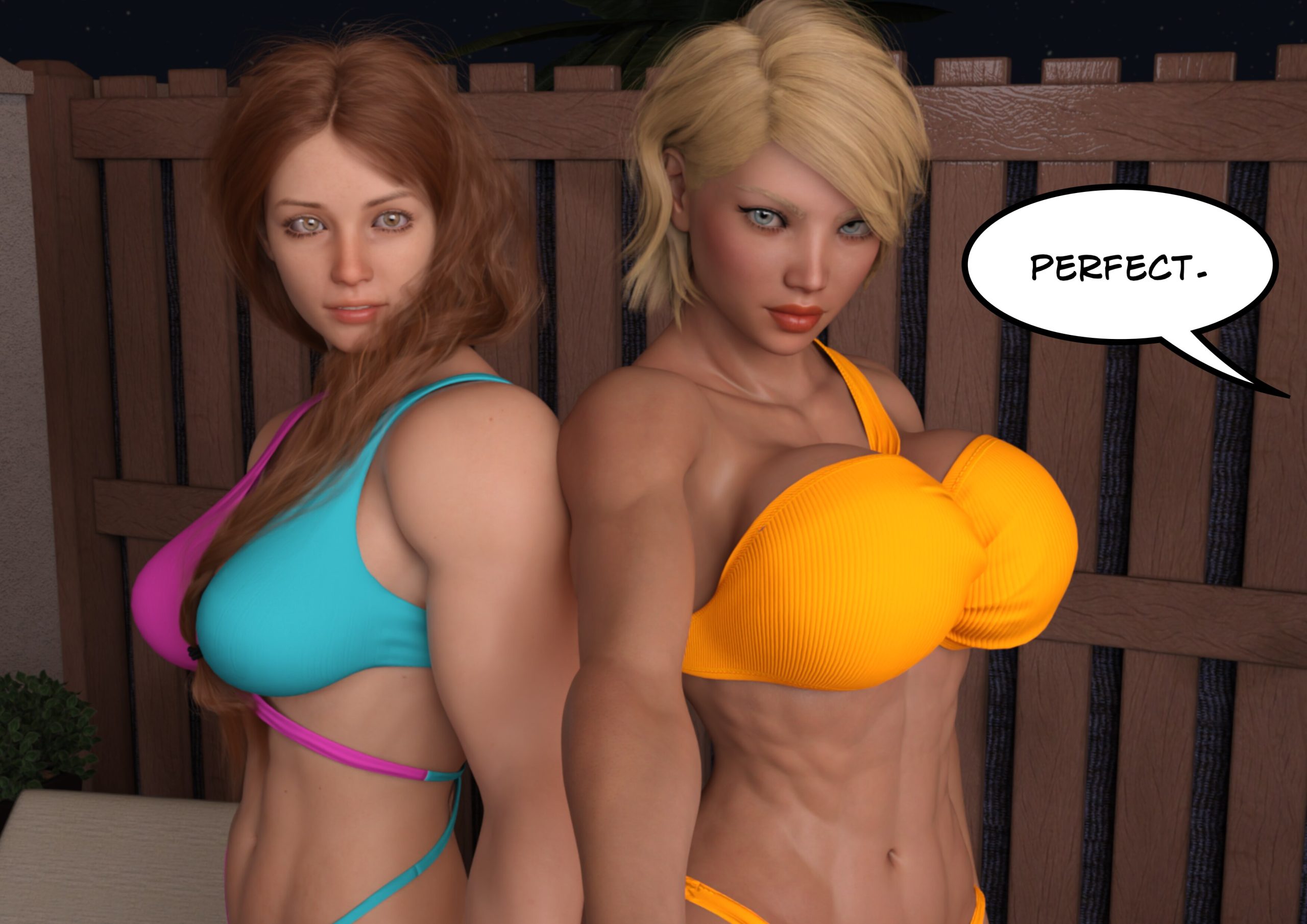 female muscle growth comic