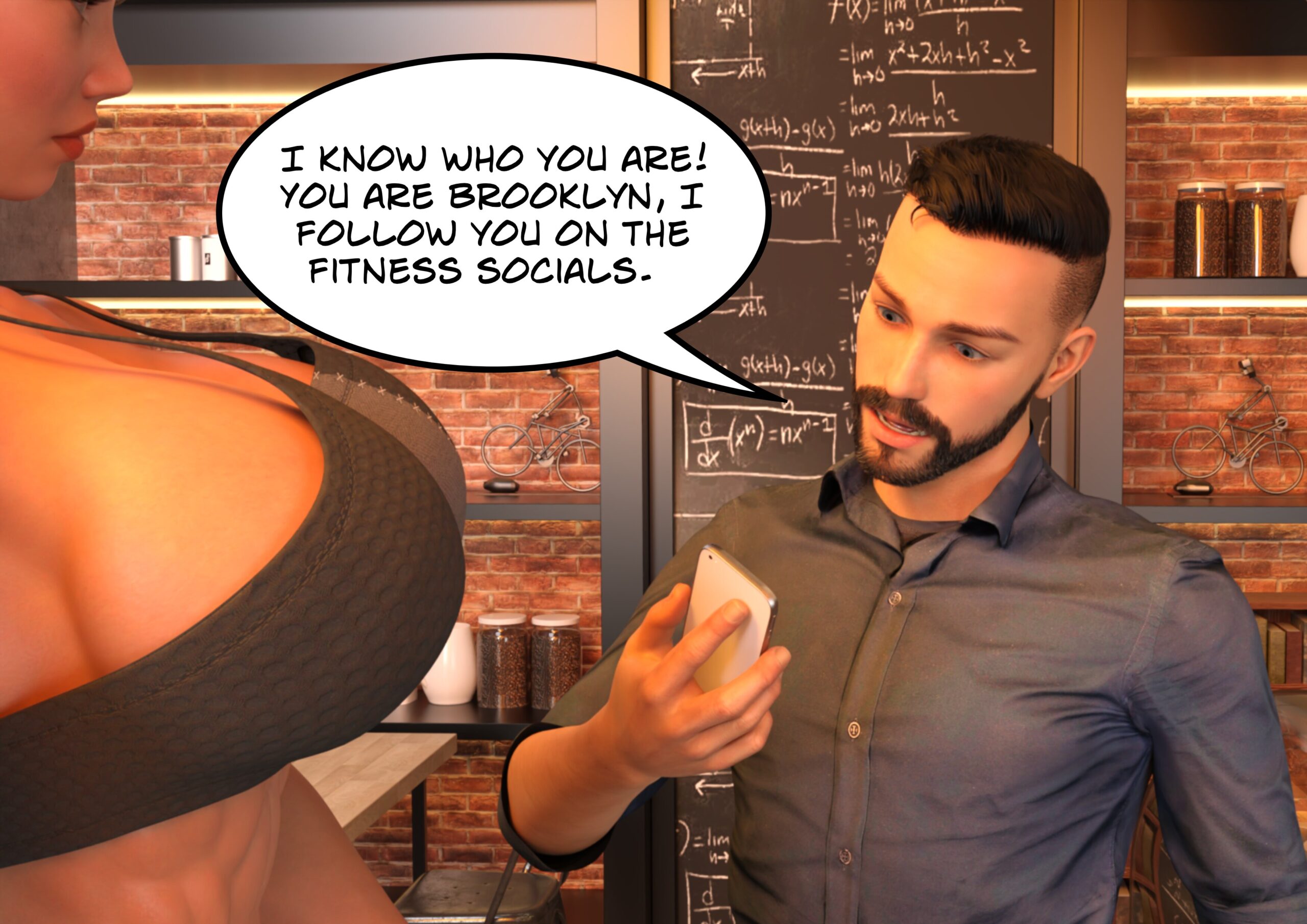 female muscle growth comic