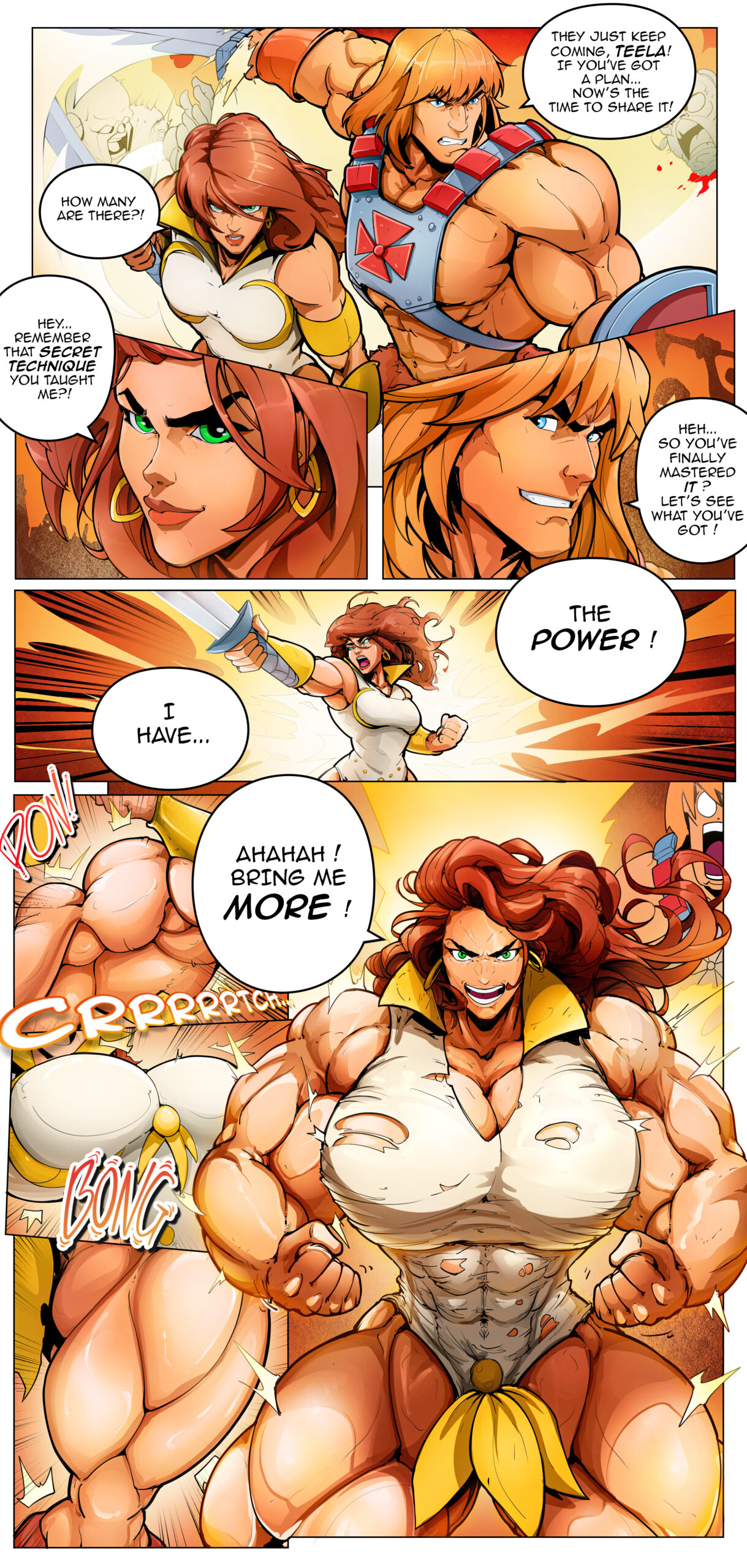 teela female muscle growth