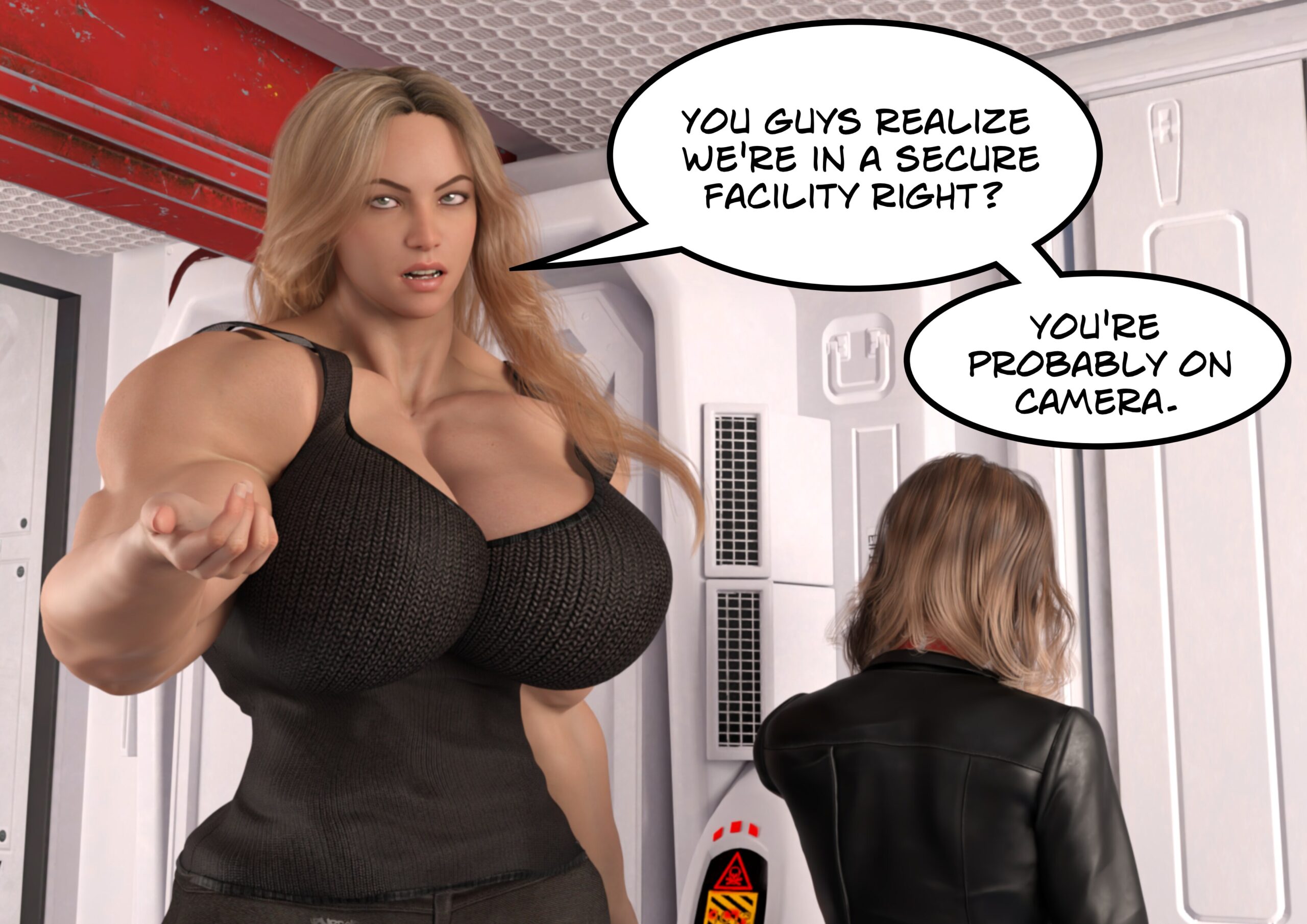 female muscle growth comic
