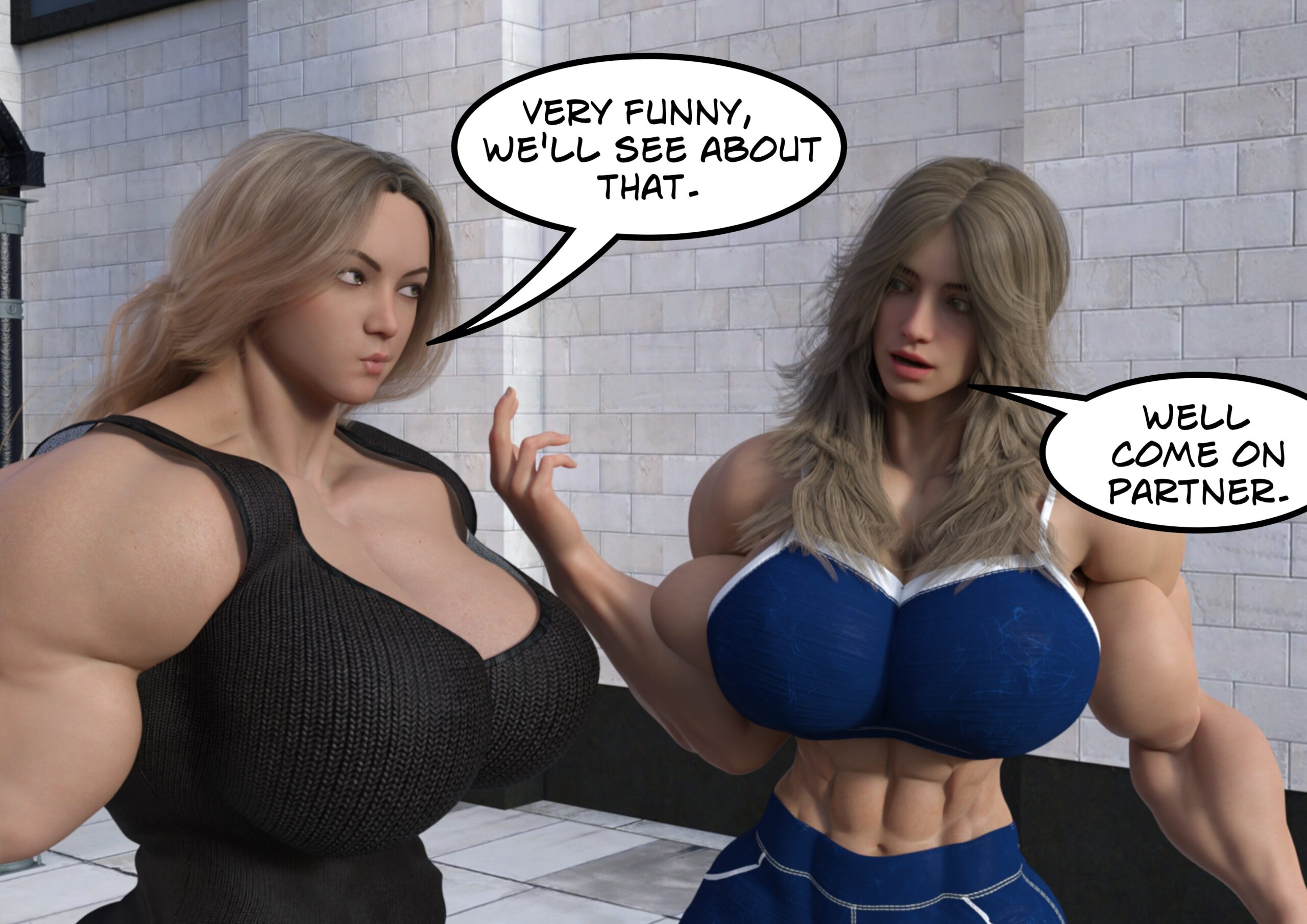 female muscle growth comic