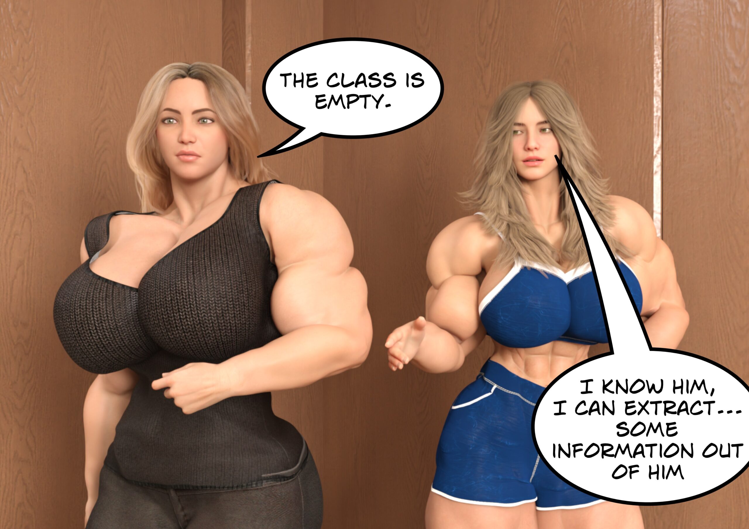 female muscle growth comic