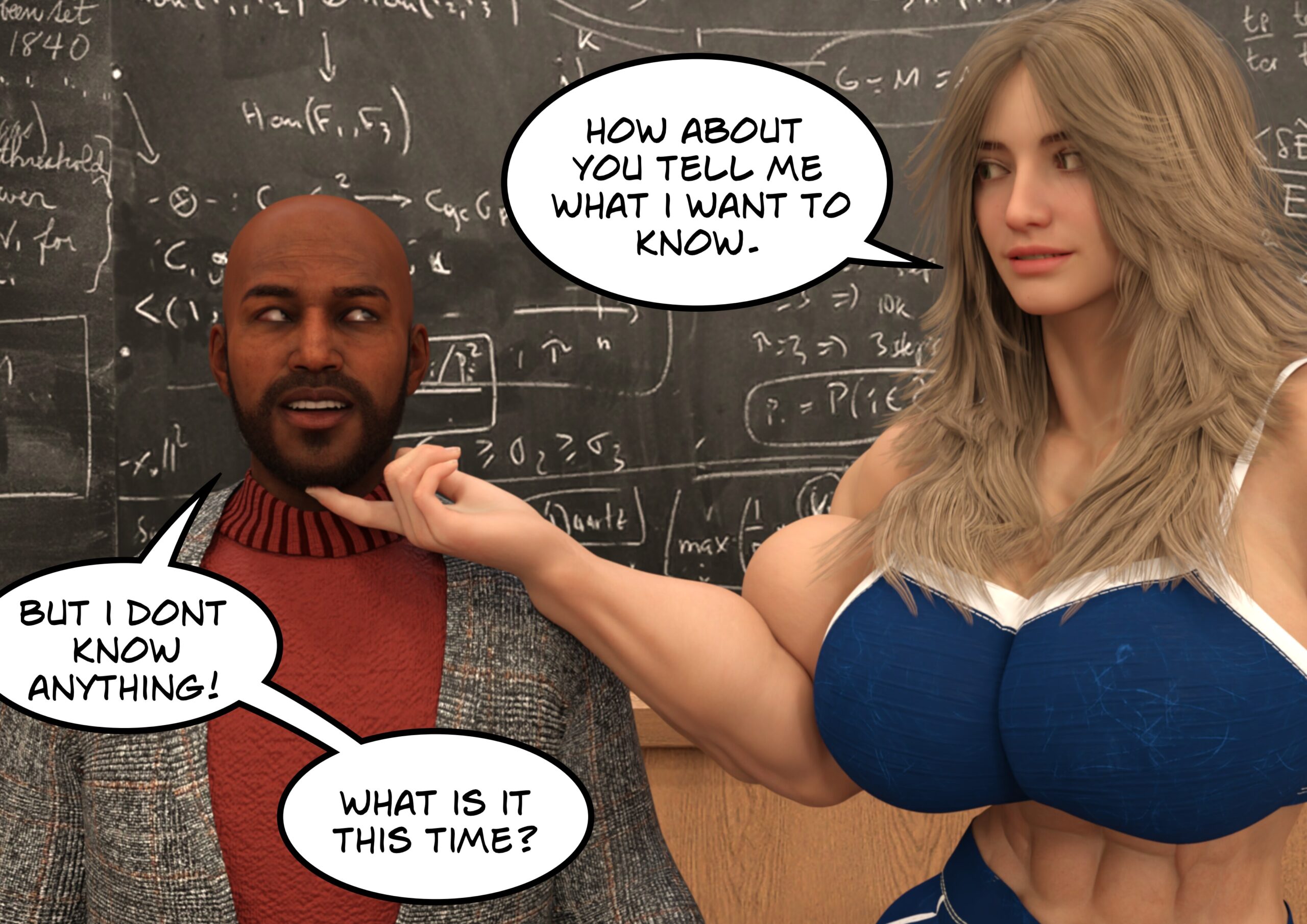 female muscle growth comic