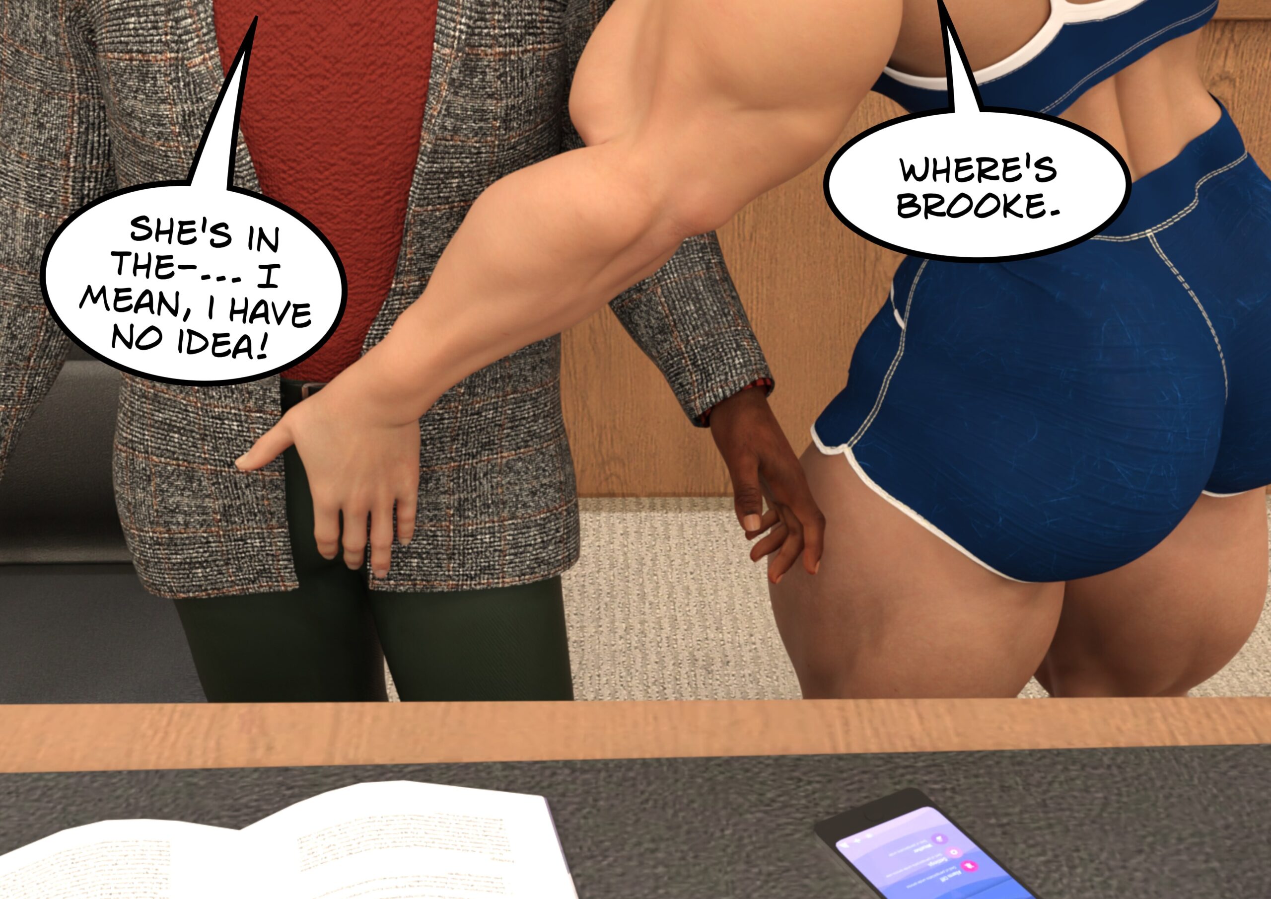 female muscle growth comic