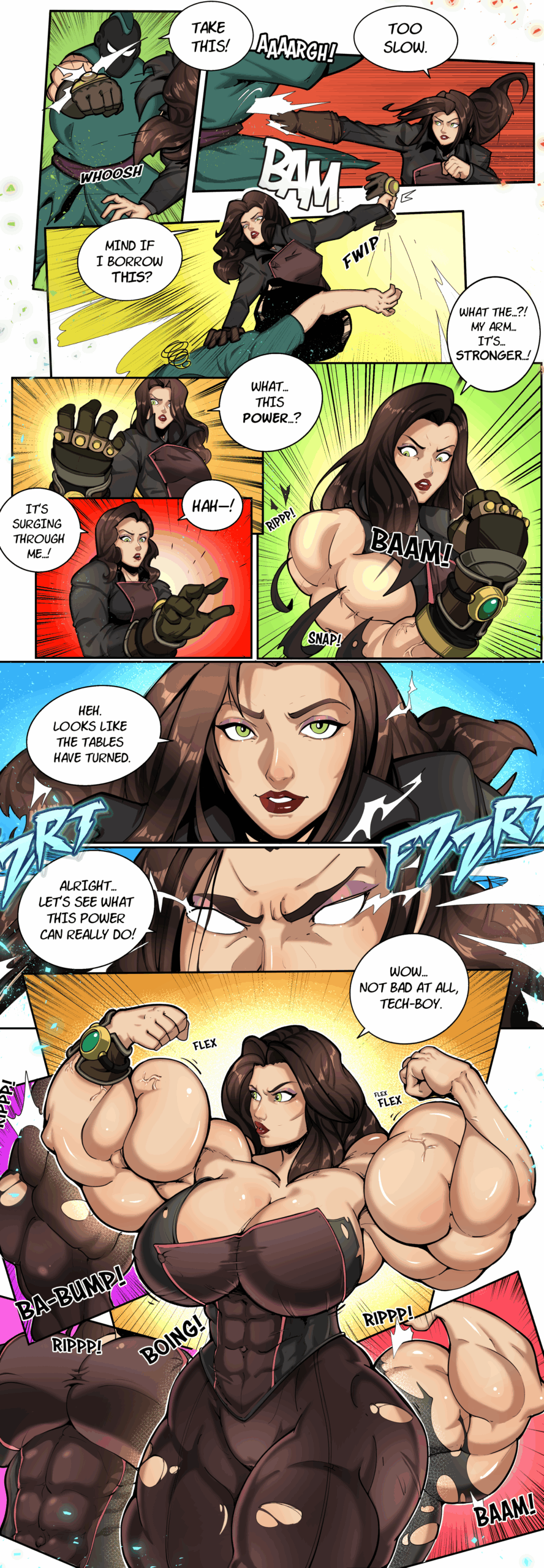 asami sato female muscle growth