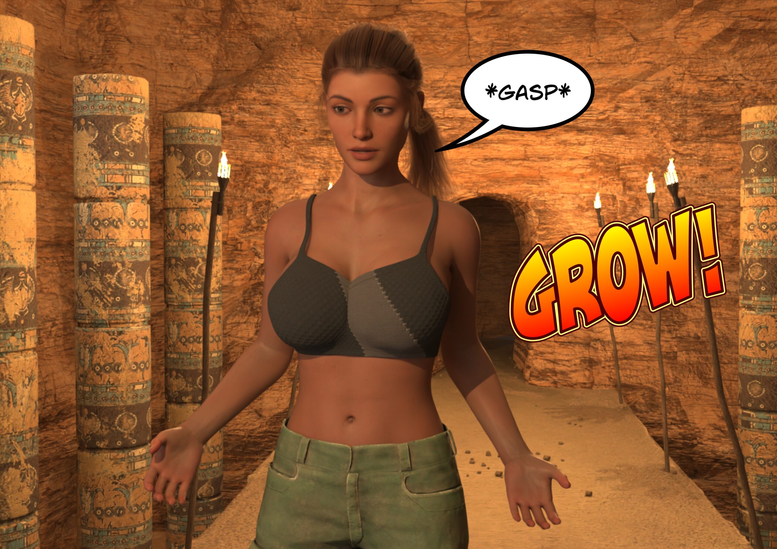 female muscle growth comic