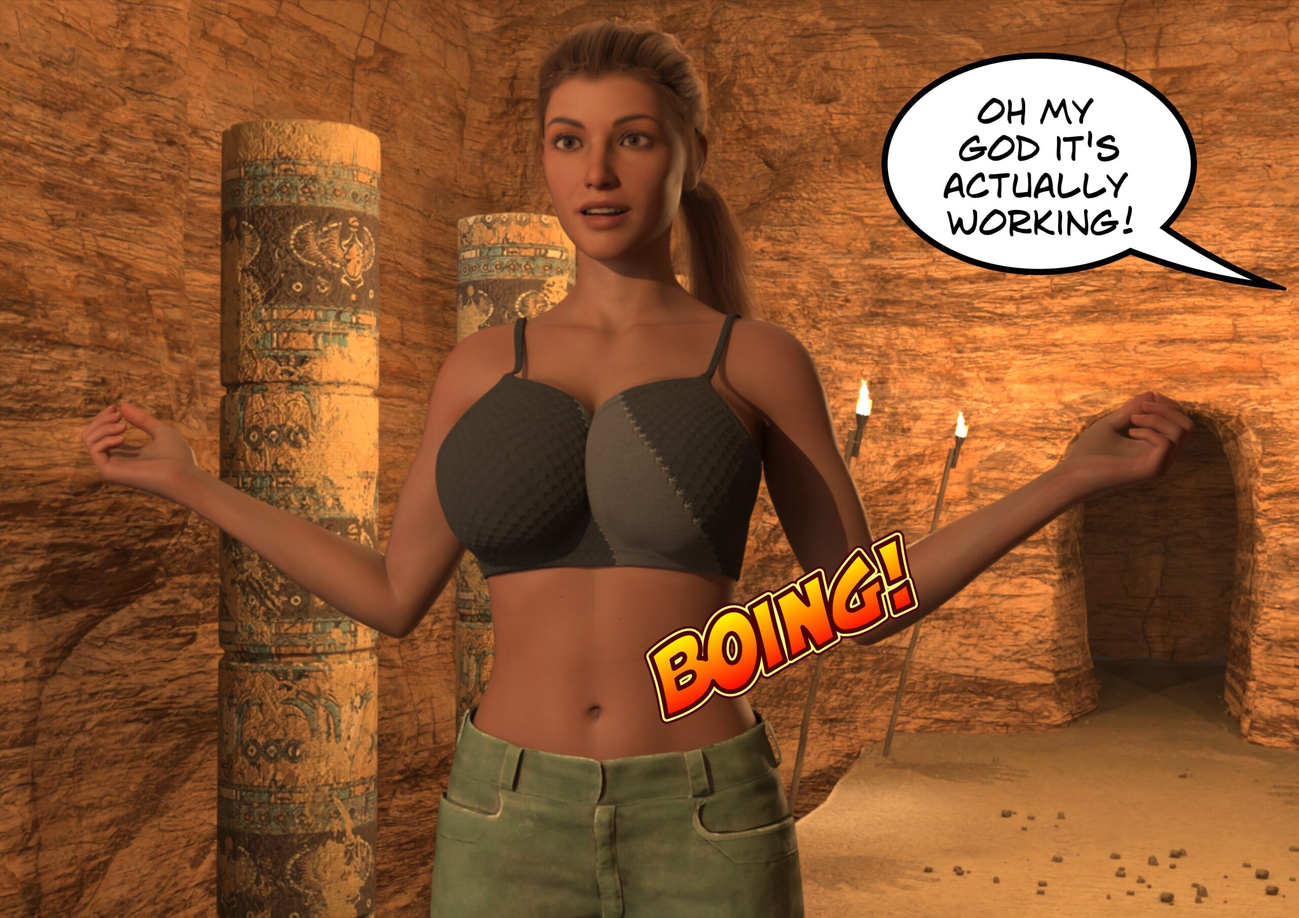 female muscle growth comic