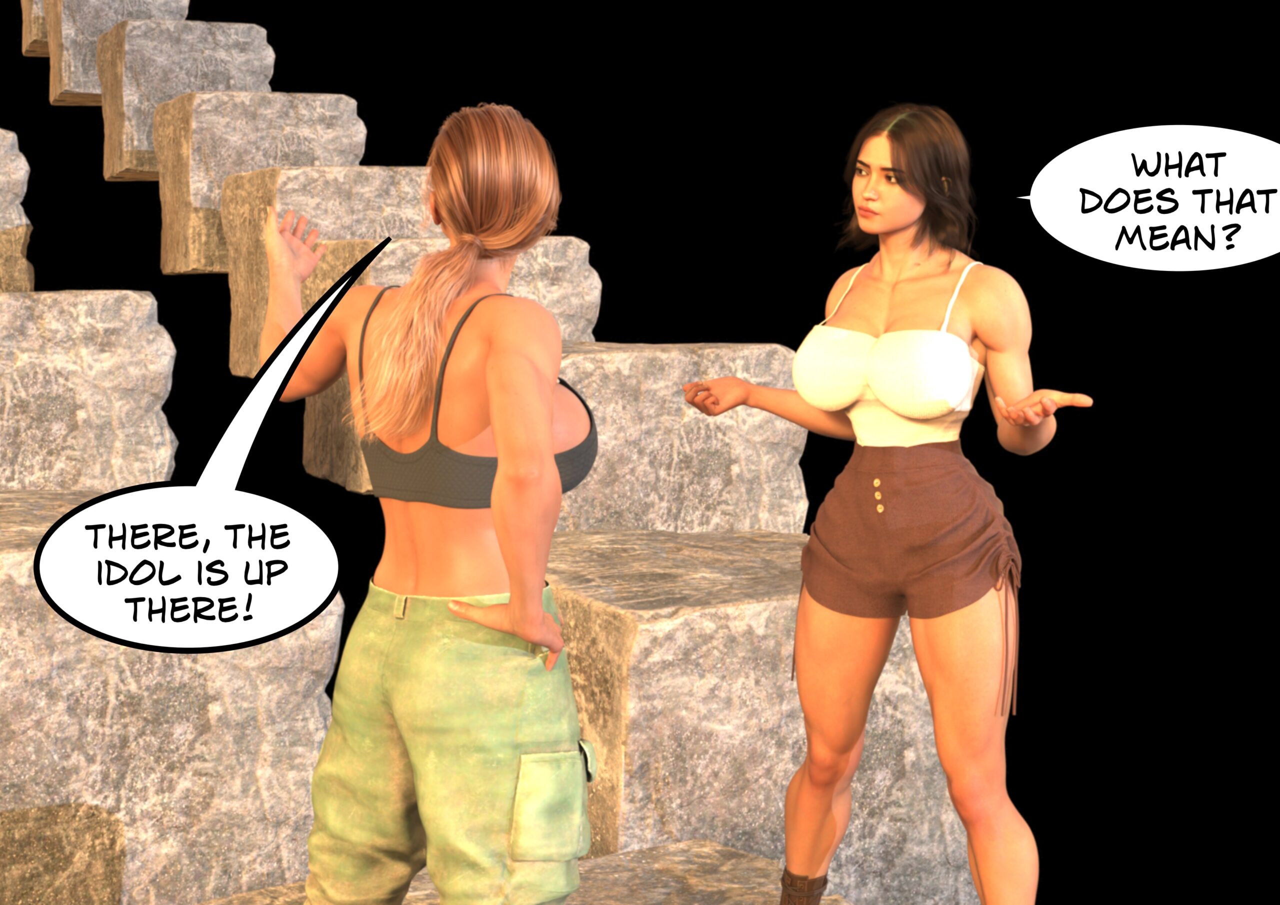 female muscle growth comic