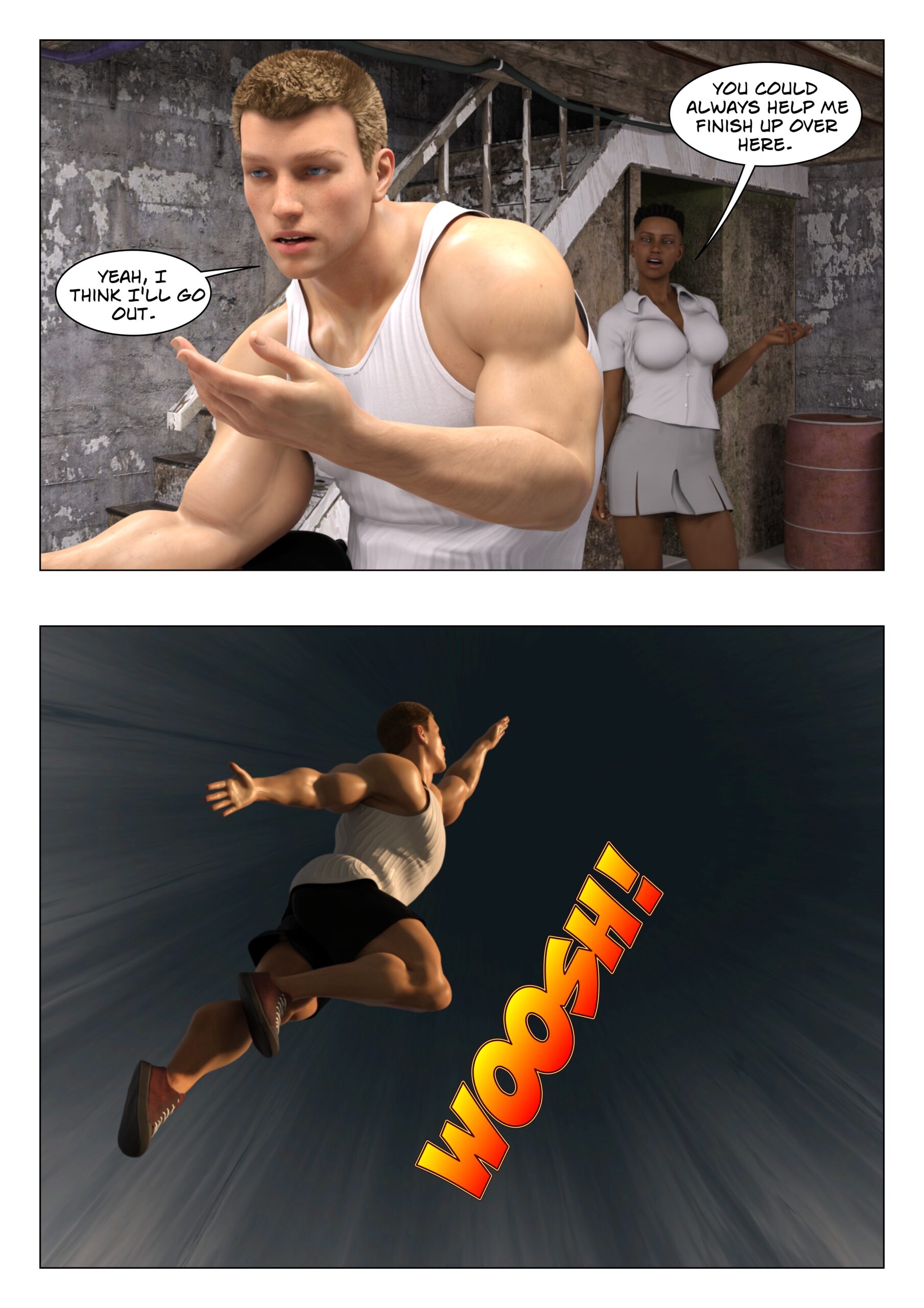 female muscle growth comic