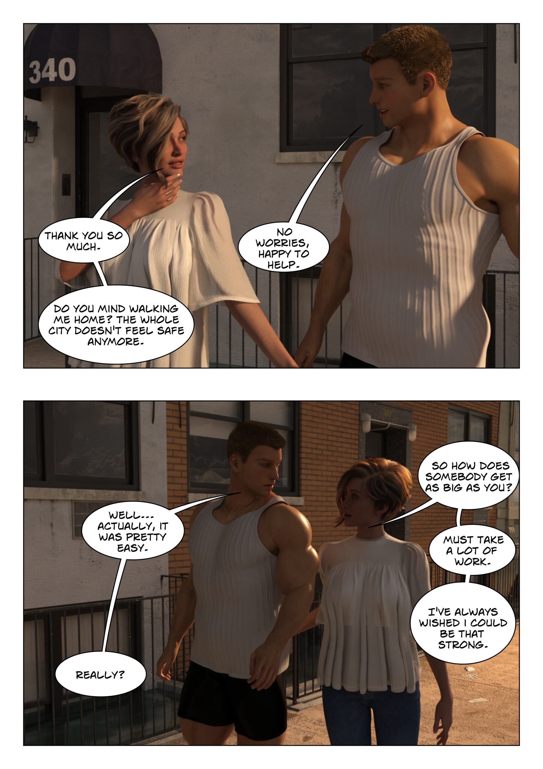 female muscle growth comic