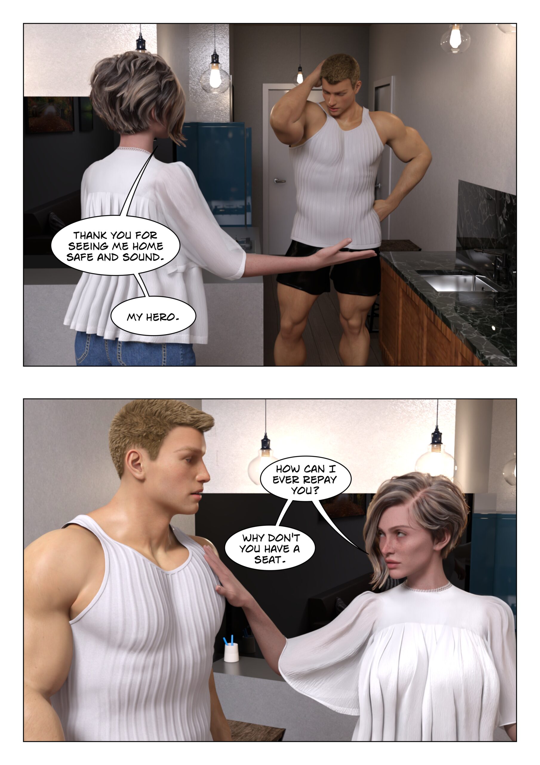 female muscle growth comic