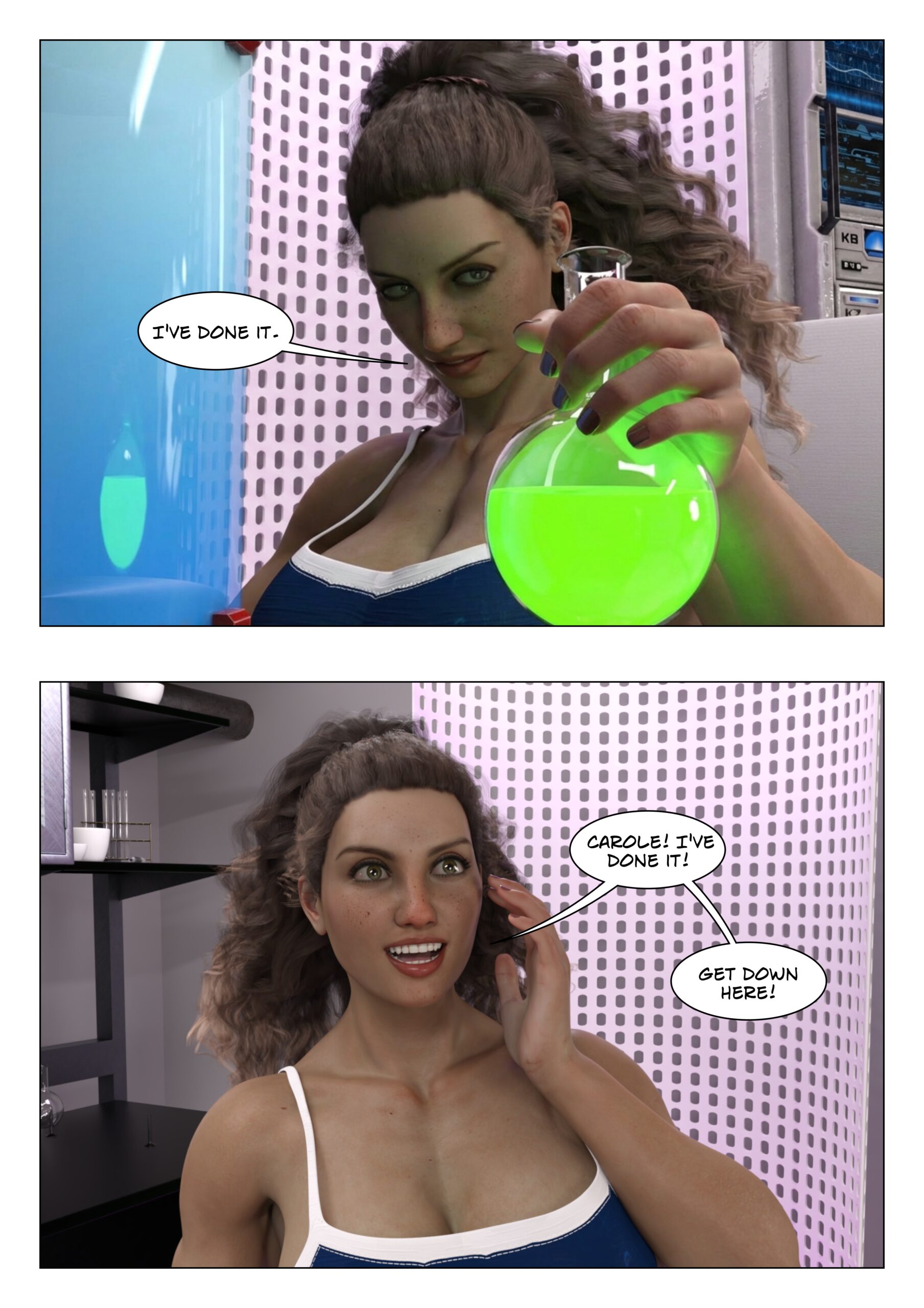 female muscle growth comic