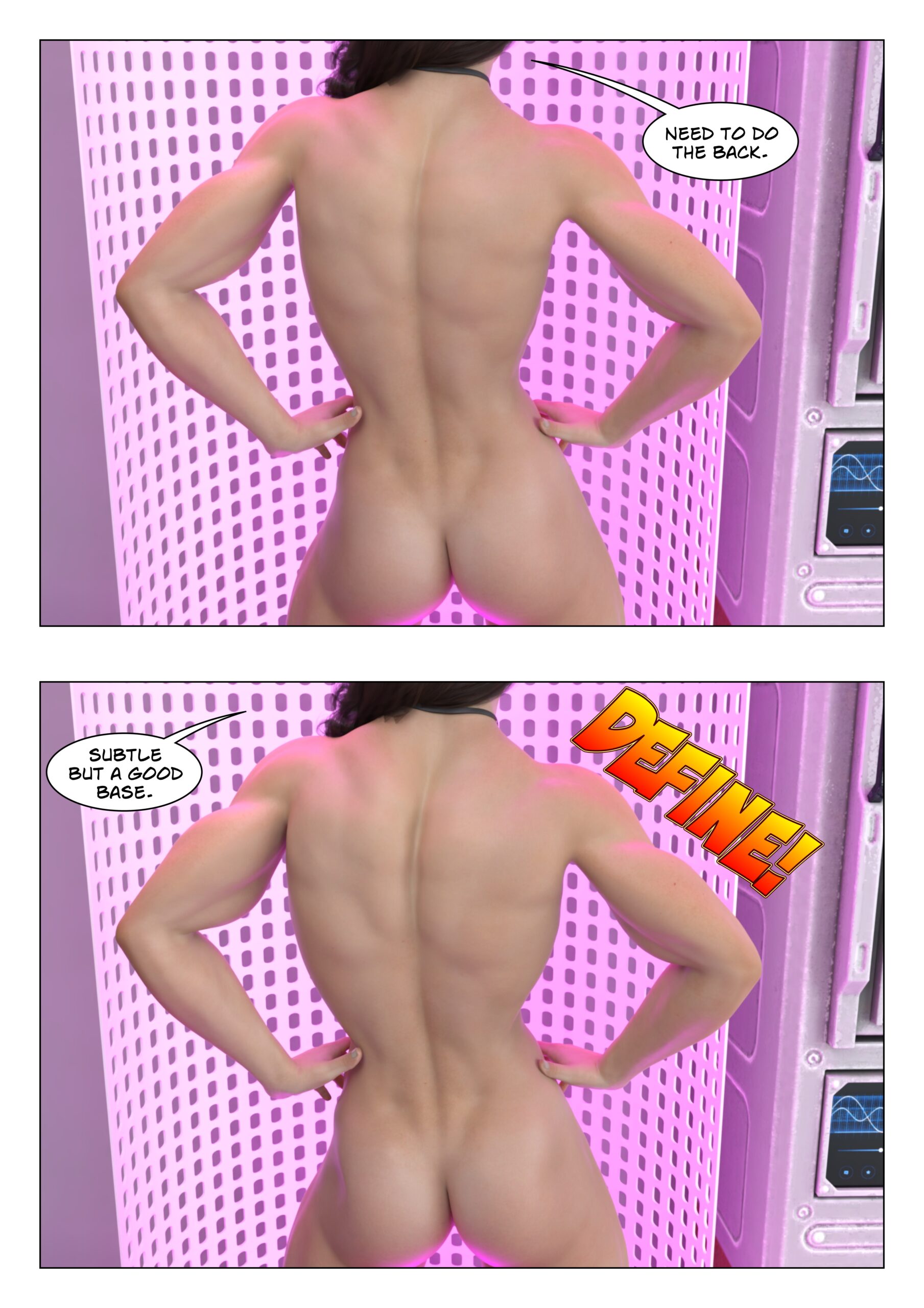 female muscle growth comic