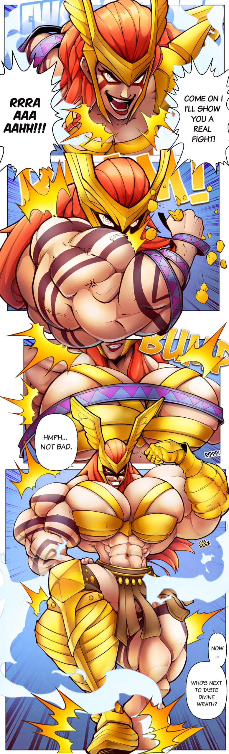 angela female muscle growth