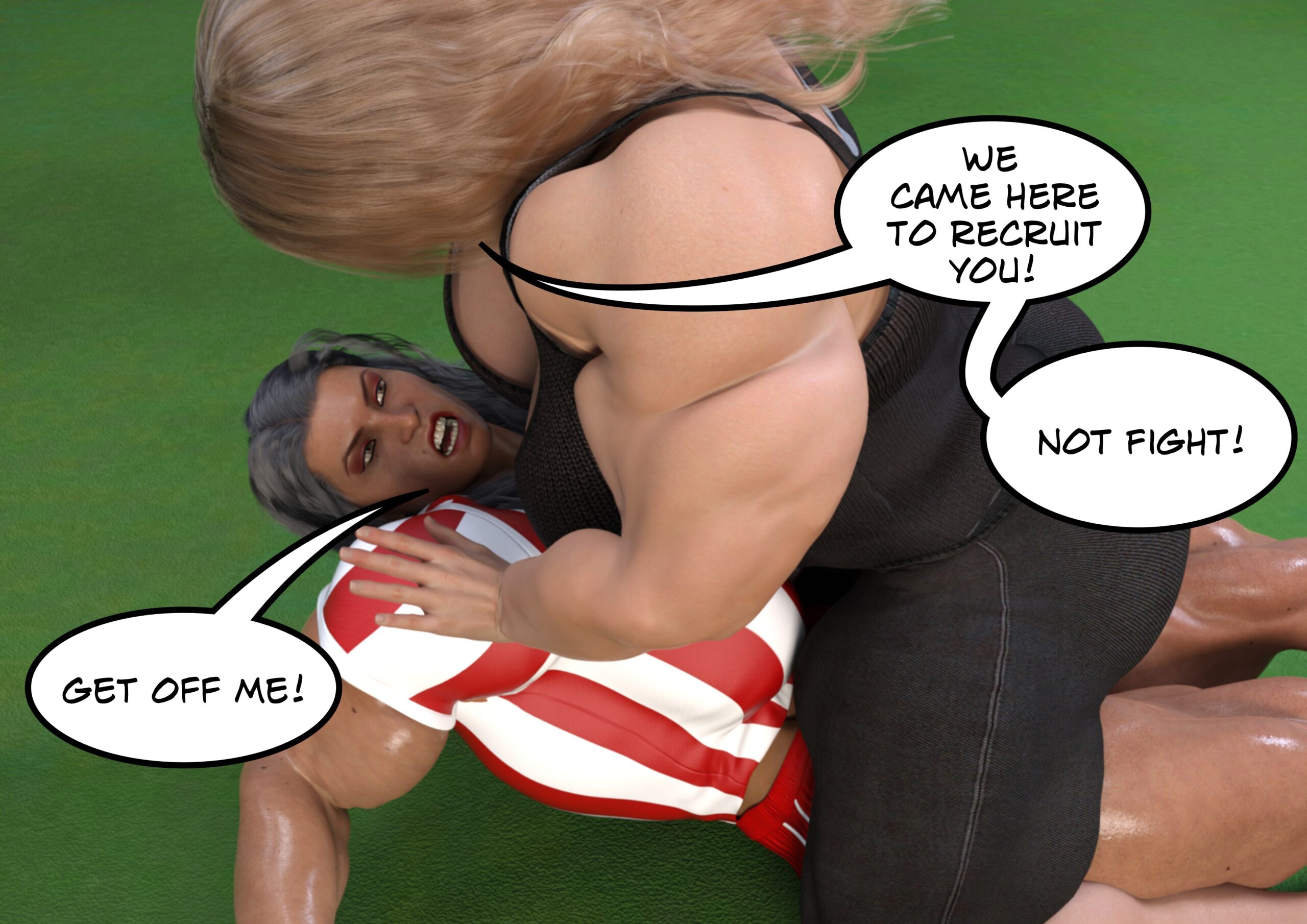 female muscle growth comic