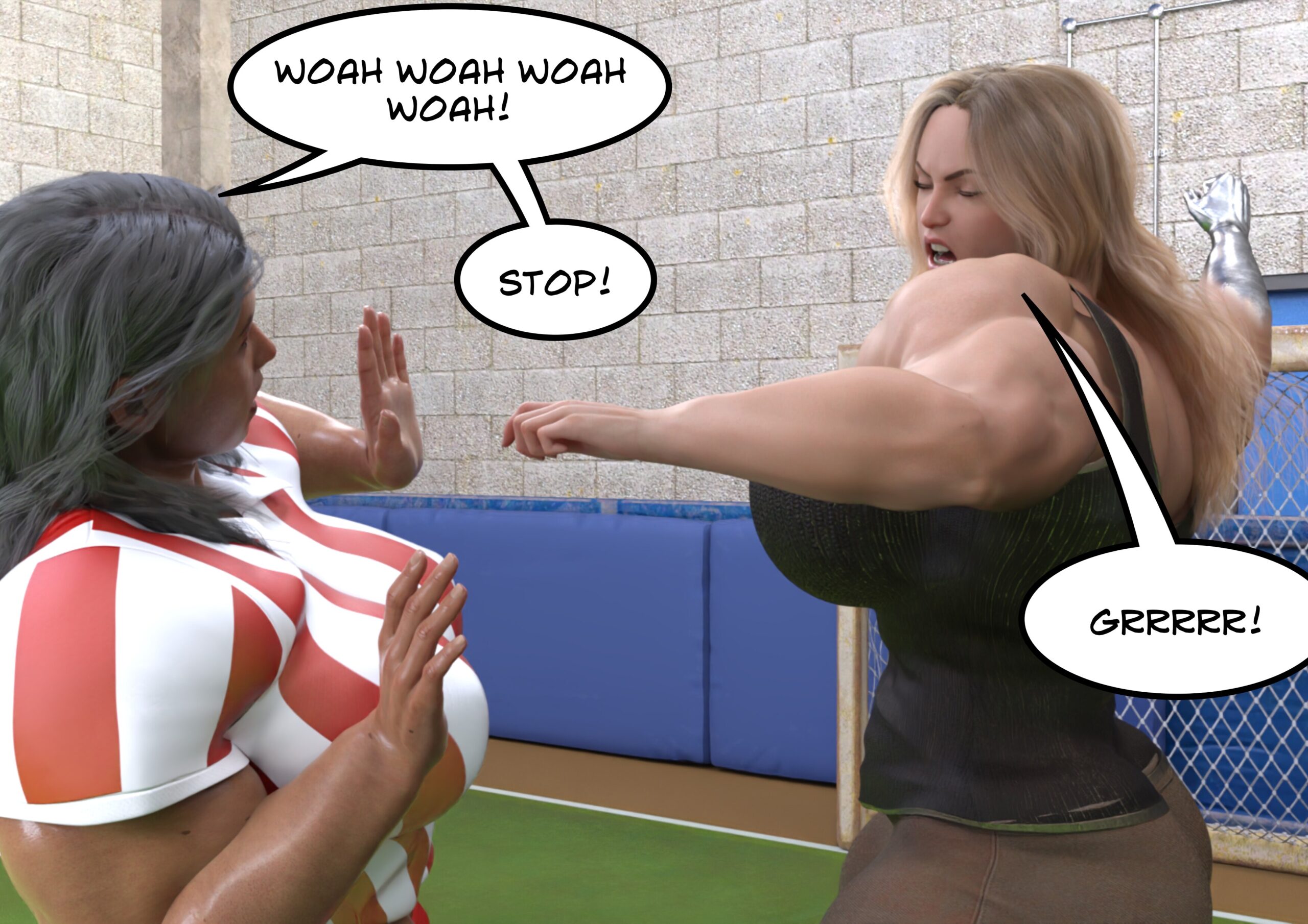 female muscle growth comic