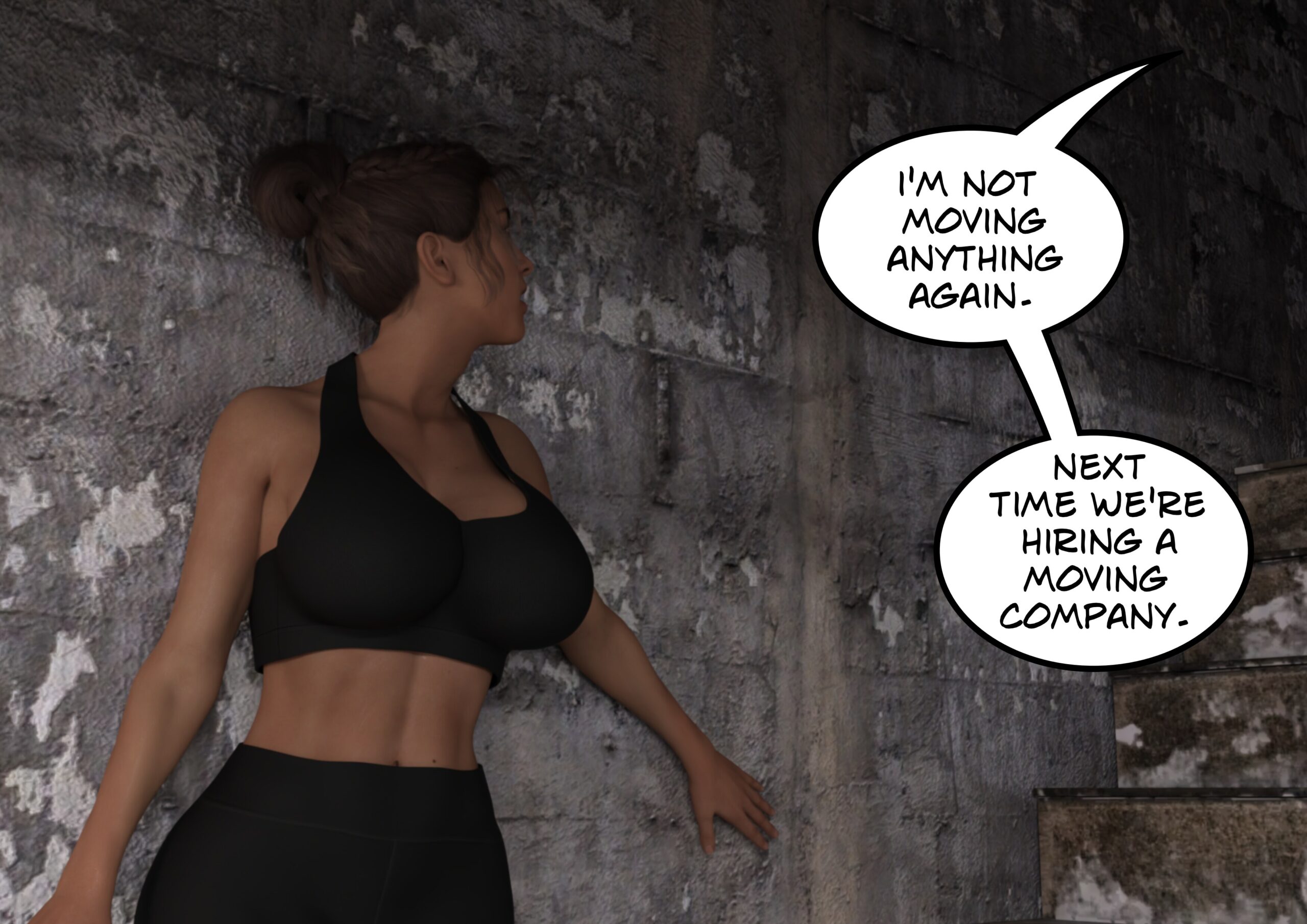 female muscle growth comic
