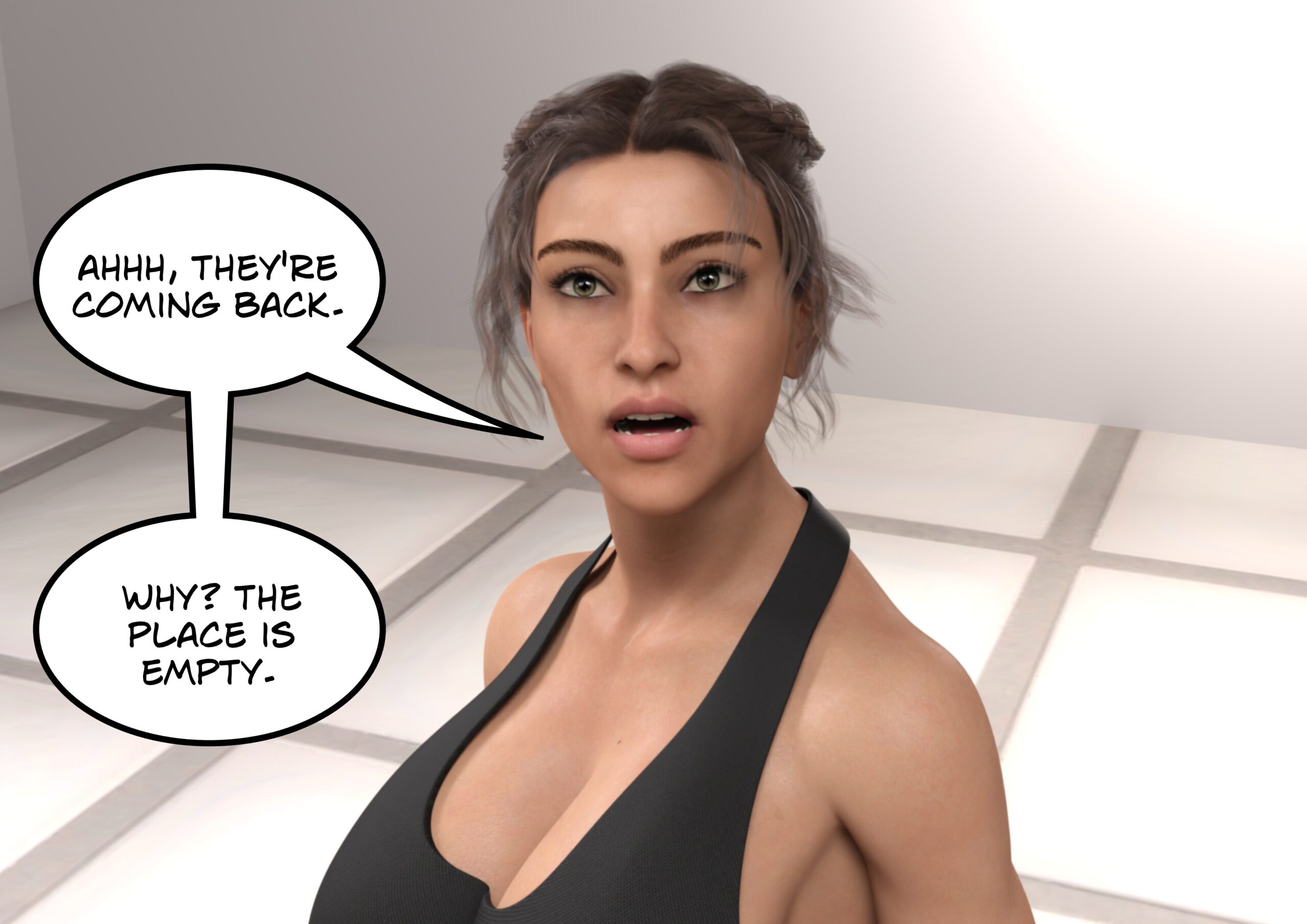 female muscle growth comic