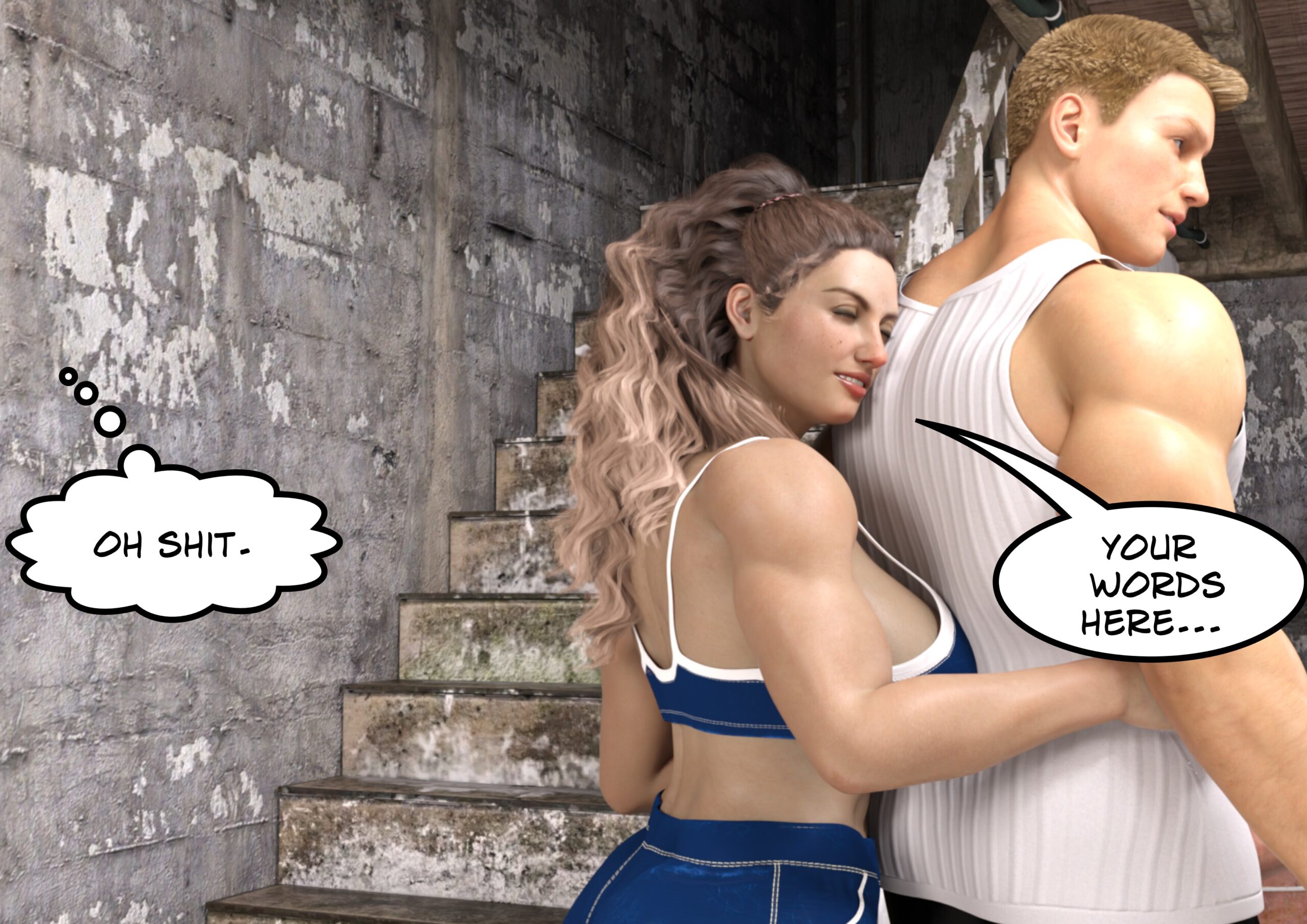 female muscle growth comic