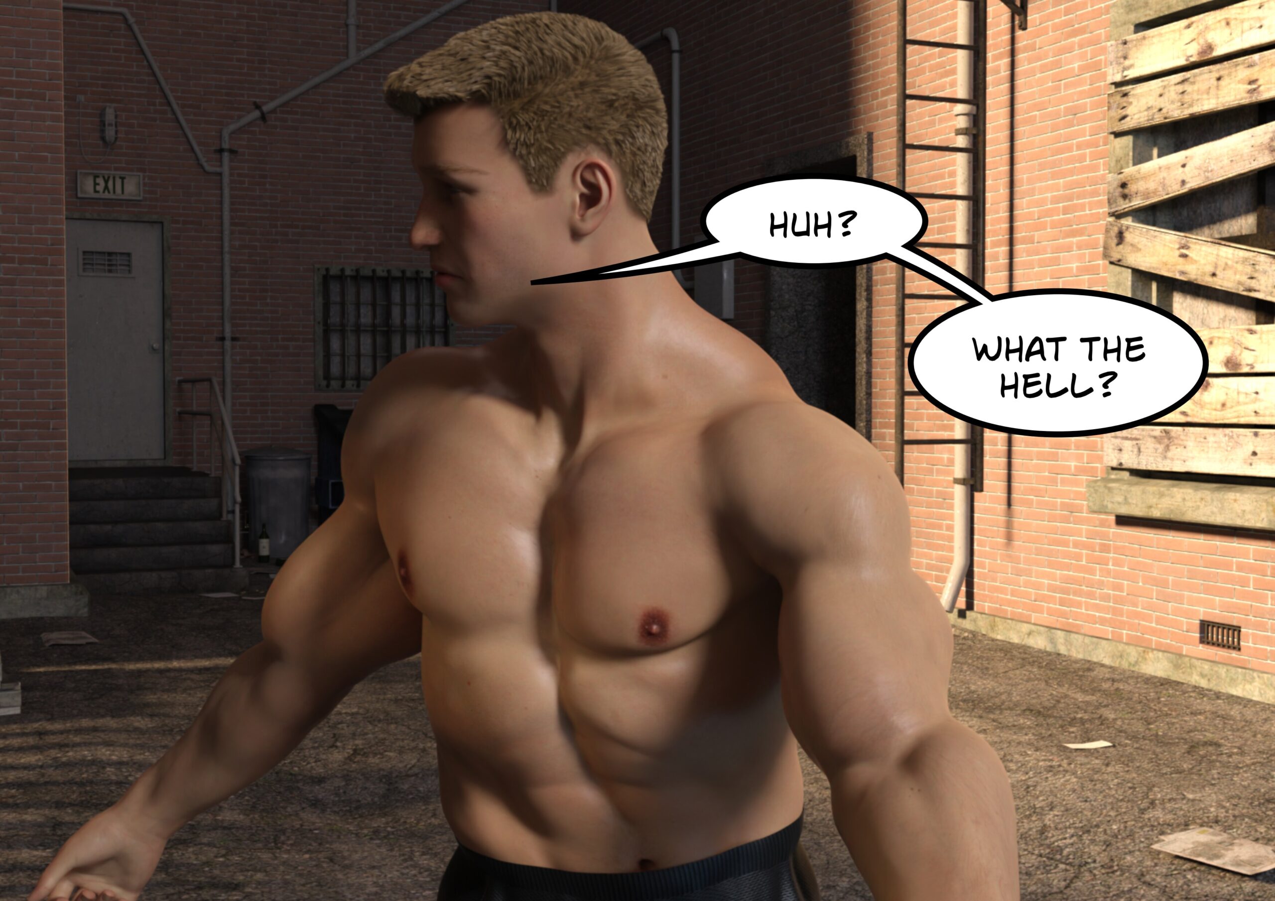 female muscle growth comic