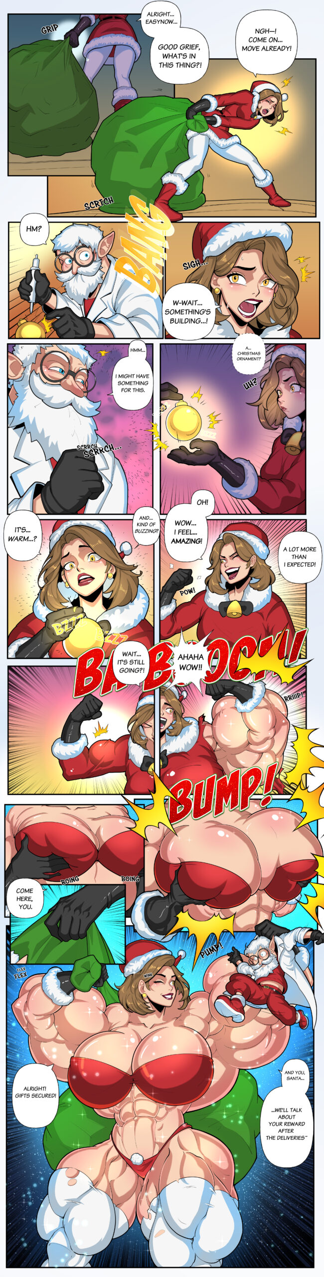 miss santa female muscle growth