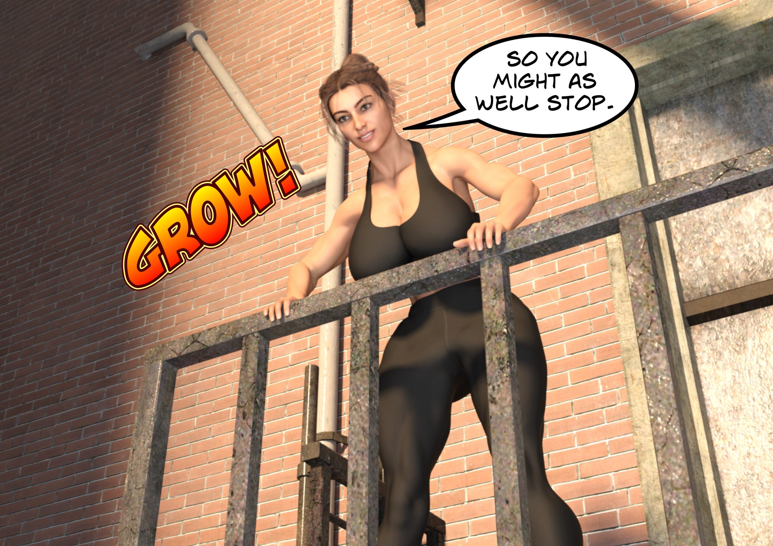 female muscle growth comic