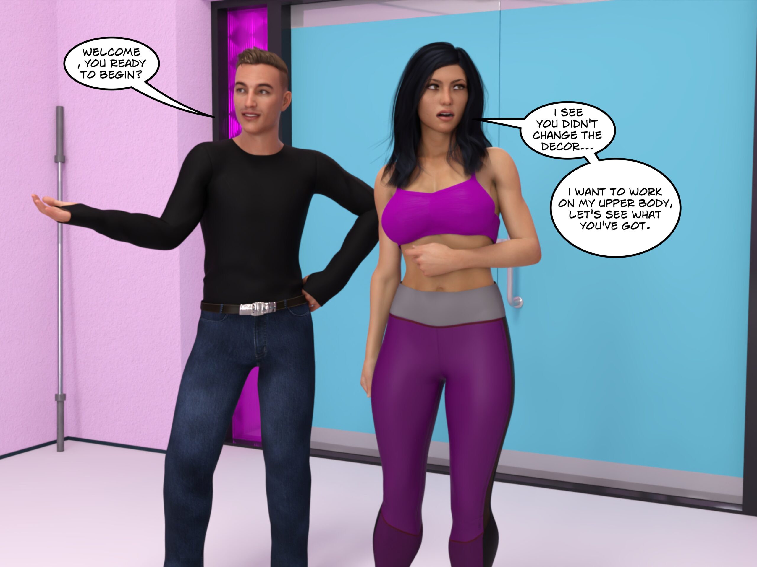 female muscle growth comic